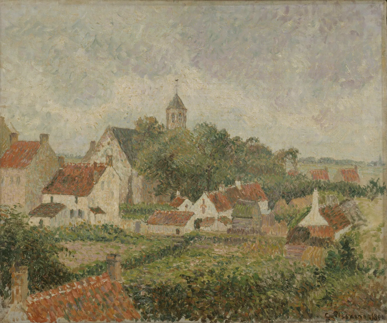 Le Village De Knocke Wall Art by Camille Pissarro - Canvas Print