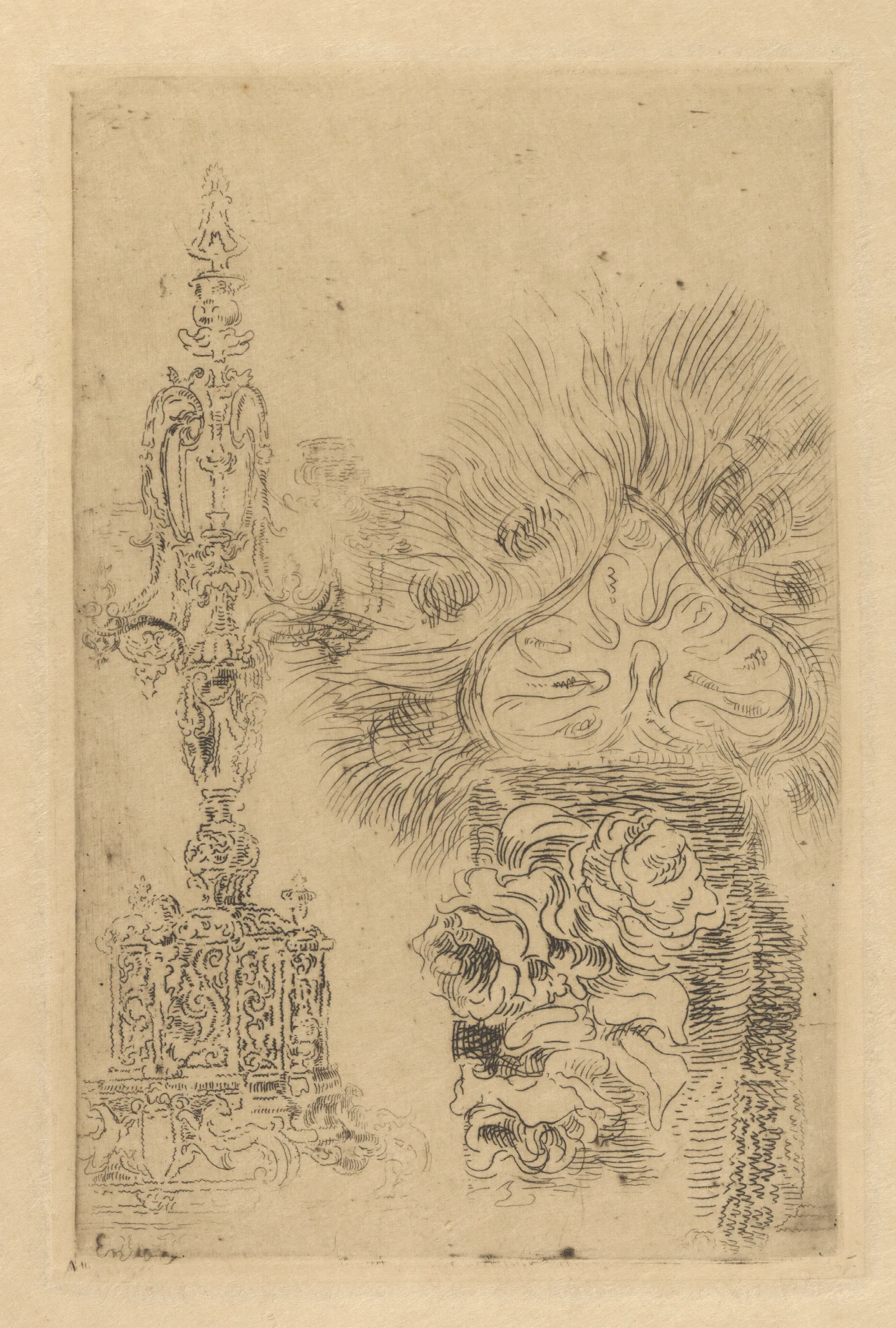 Kroonkandelaar En Vaas Wall Art by James Ensor - Canvas Print