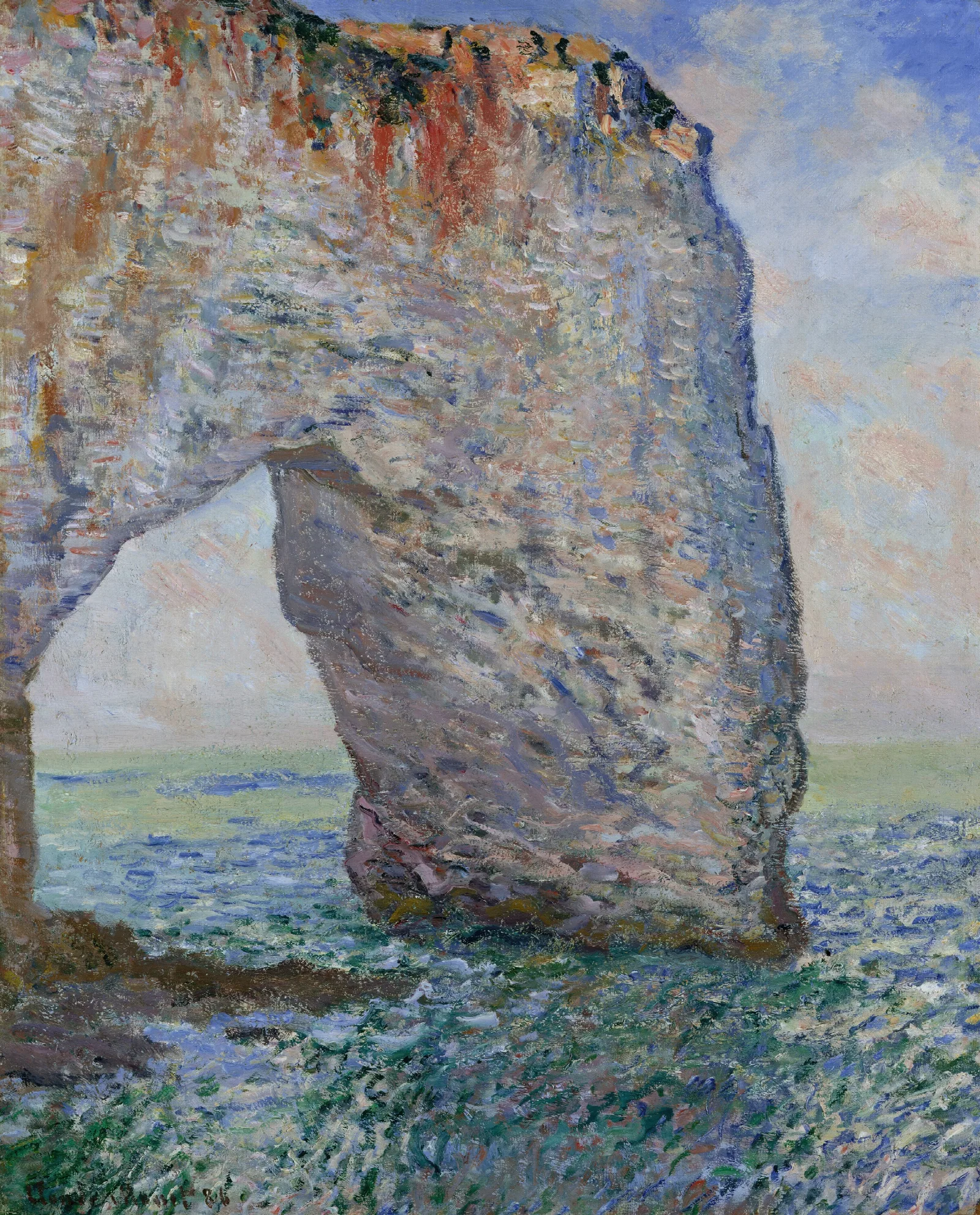The Manneporte Near Etretat Wall Art by Claude Monet - Canvas Print
