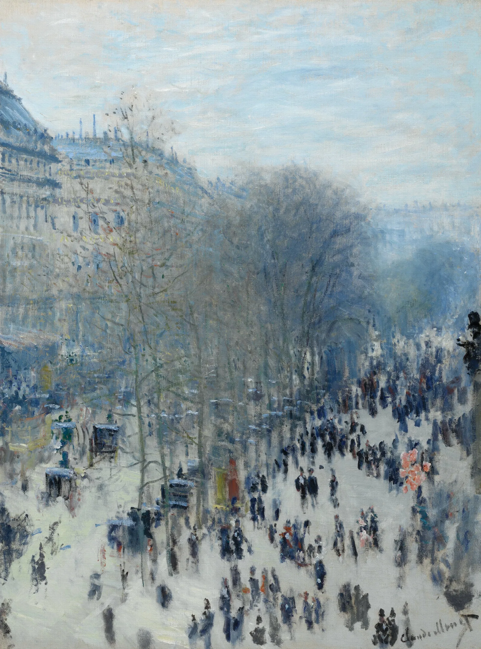 Boulevard Des Capucines Wall Art by Claude Monet - Canvas Print