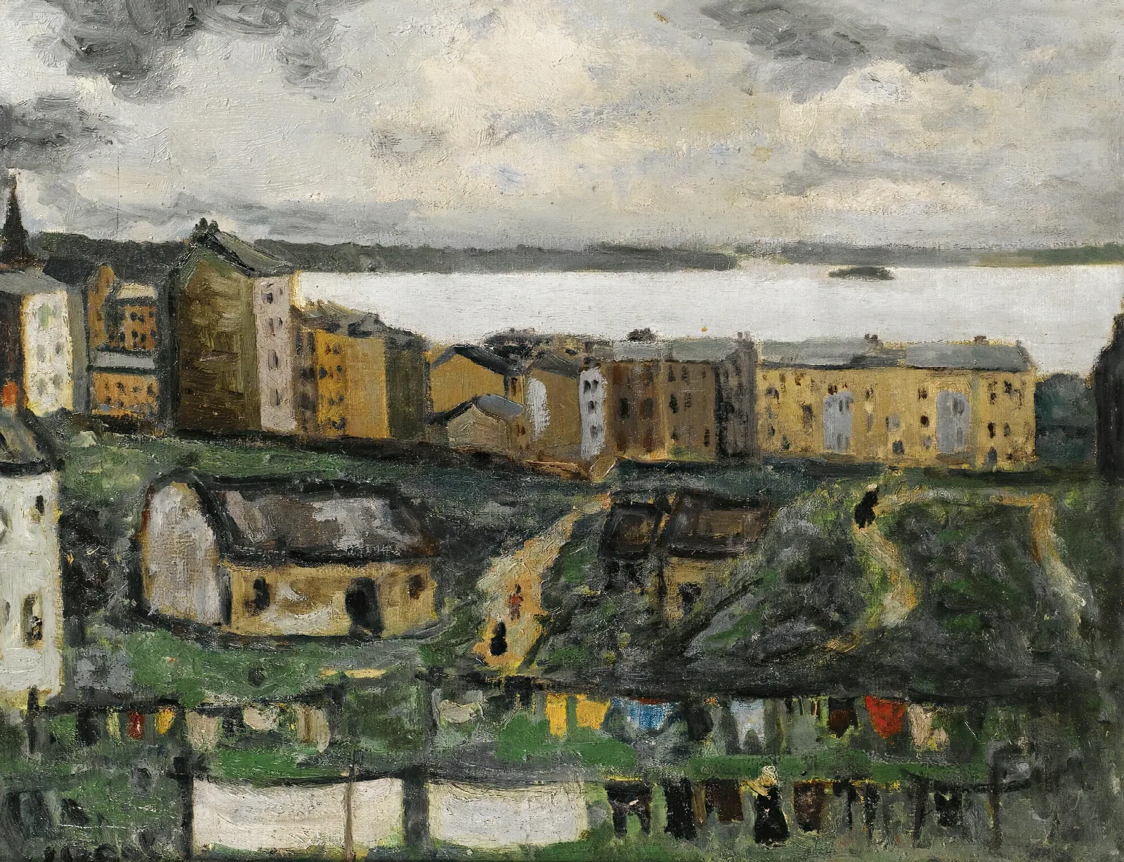 Village View Wall Art by Arthur Segal - Canvas Print