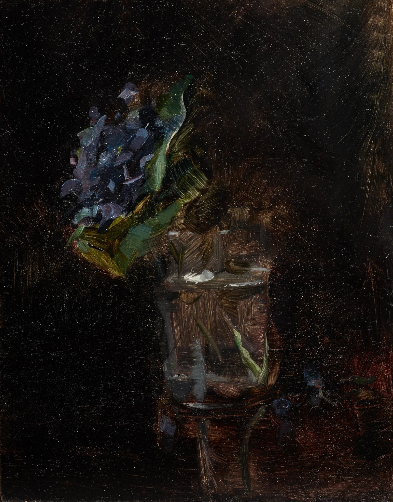 Bouquet Of Violets In A Vase Wall Art by Henri de Toulouse-Lautrec - Canvas Print