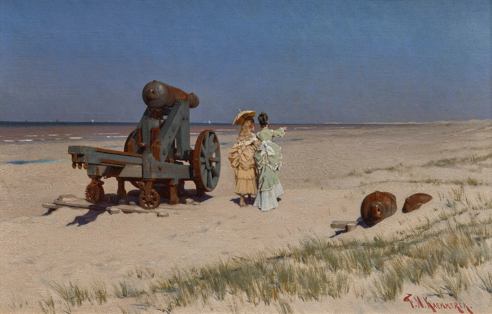 At The Seashore 3 Wall Art by Frederik Hendrik Kaemmerer - Canvas Print