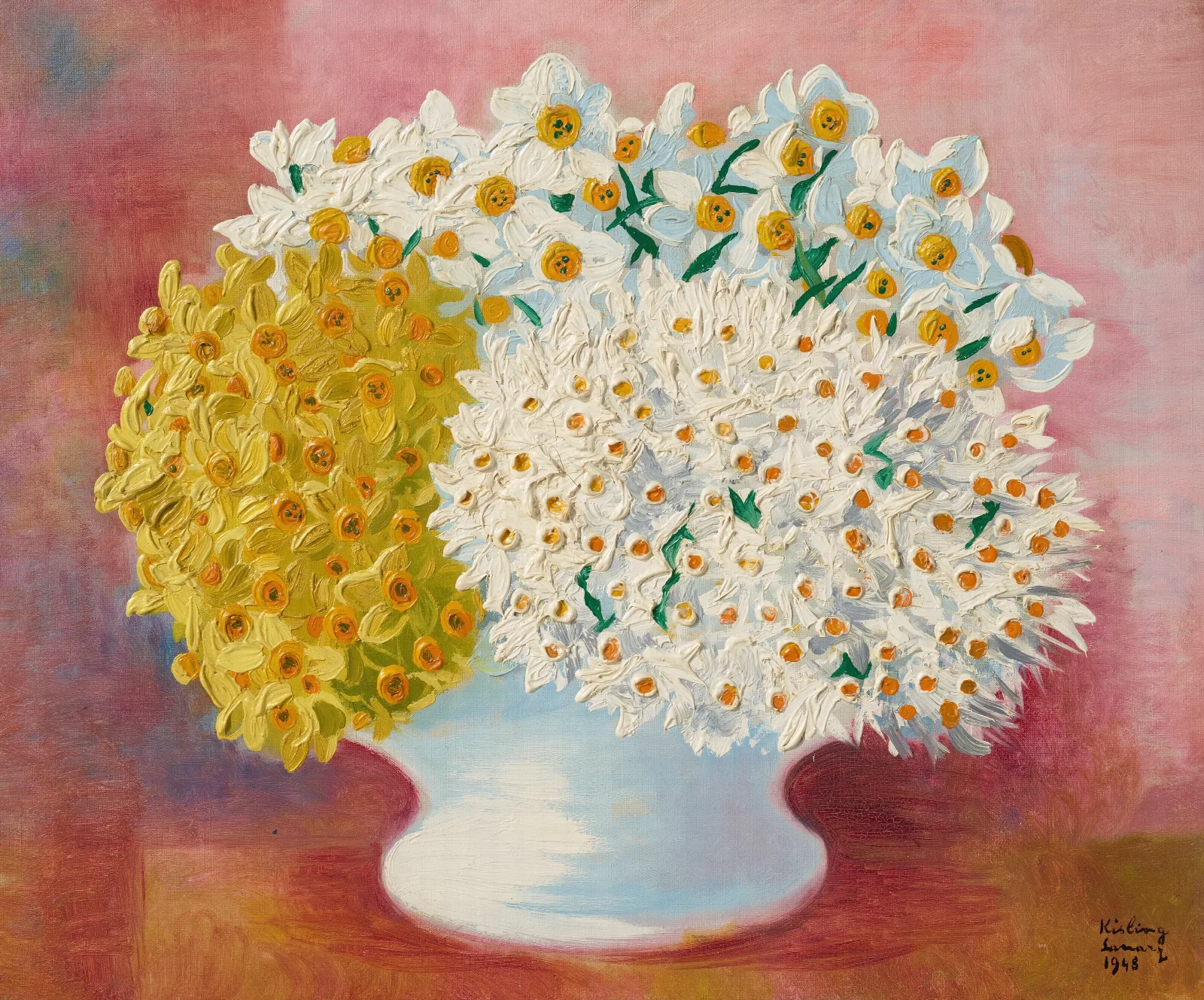 Narcisses Wall Art by Moïse Kisling - Canvas Print