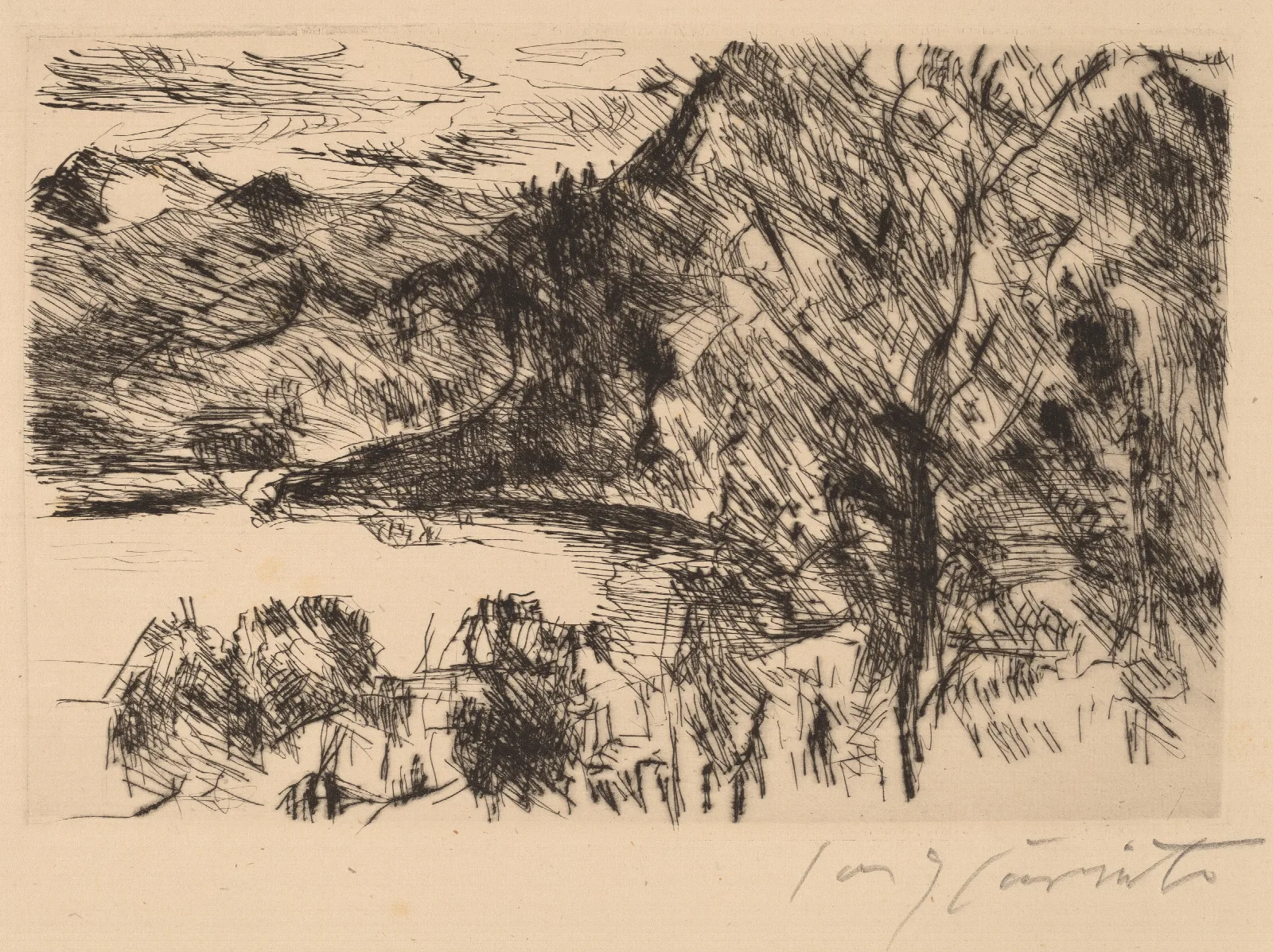 Walchensee With Jochberg Wall Art by Lovis Corinth - Canvas Print