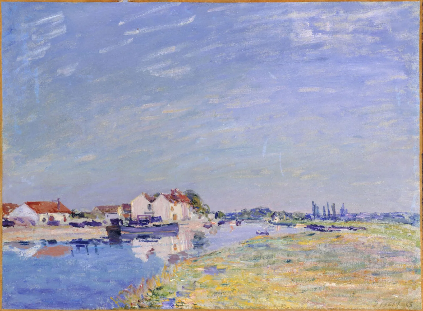 Saint Mammes Wall Art by Alfred Sisley - Canvas Print