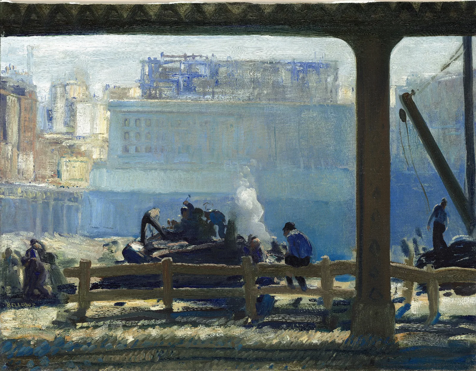 Blue Morning Wall Art by George Wesley Bellows - Canvas Print
