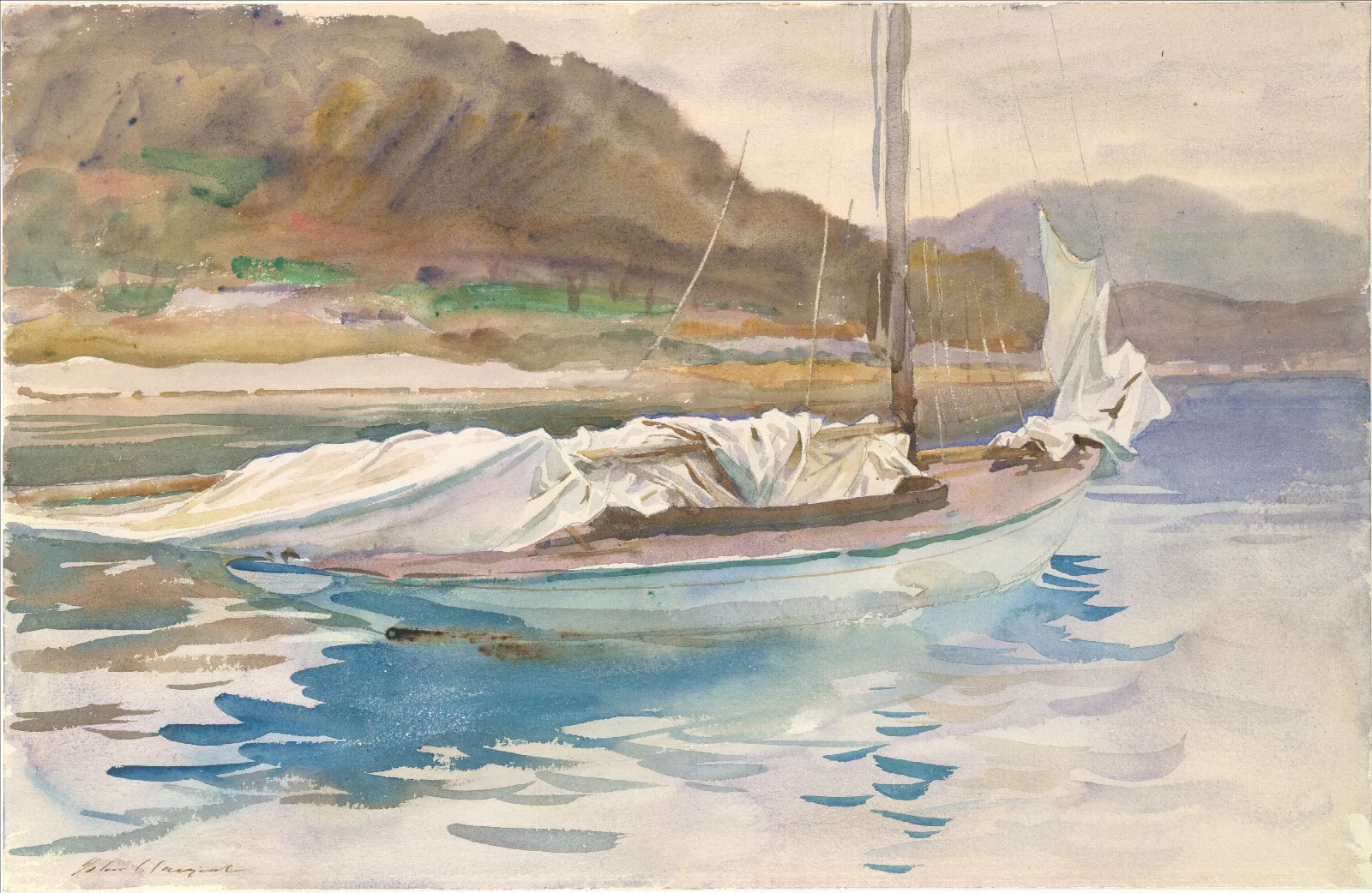 Idle Sails Wall Art by John Singer Sargent - Canvas Print