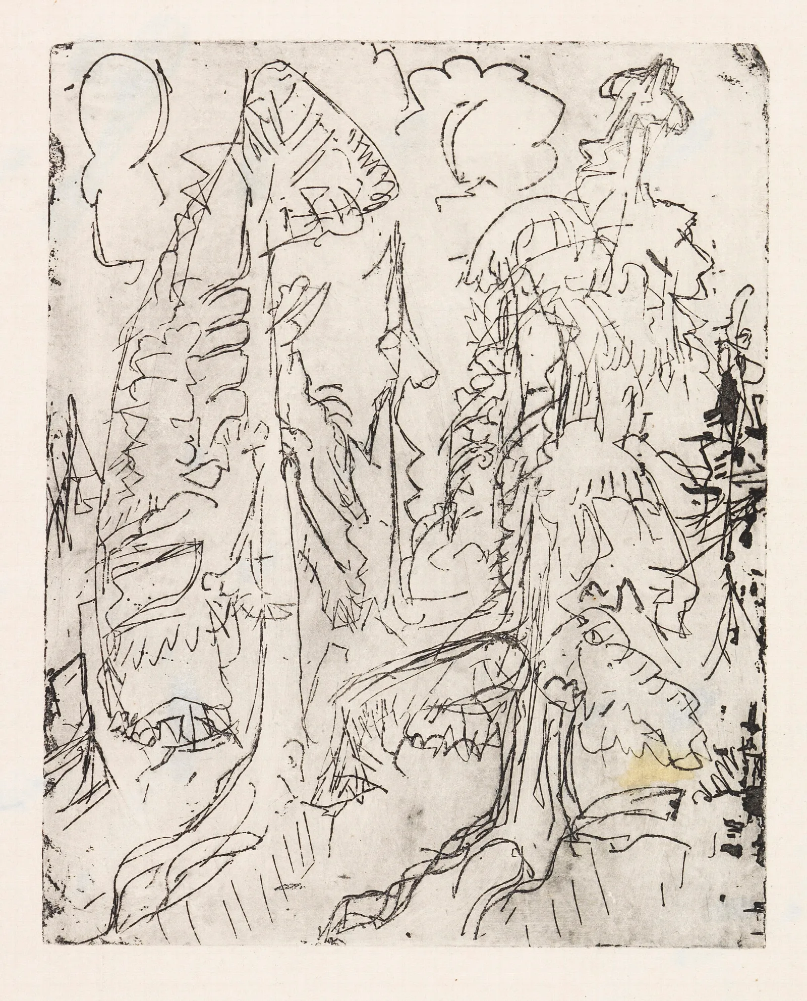 Bergtannen Im Winter Wall Art by Ernst Ludwig Kirchner - Canvas Print