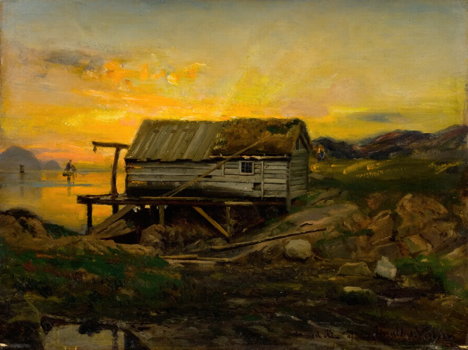 Salterier Kinn Wall Art by Amaldus Nielsen - Canvas Print