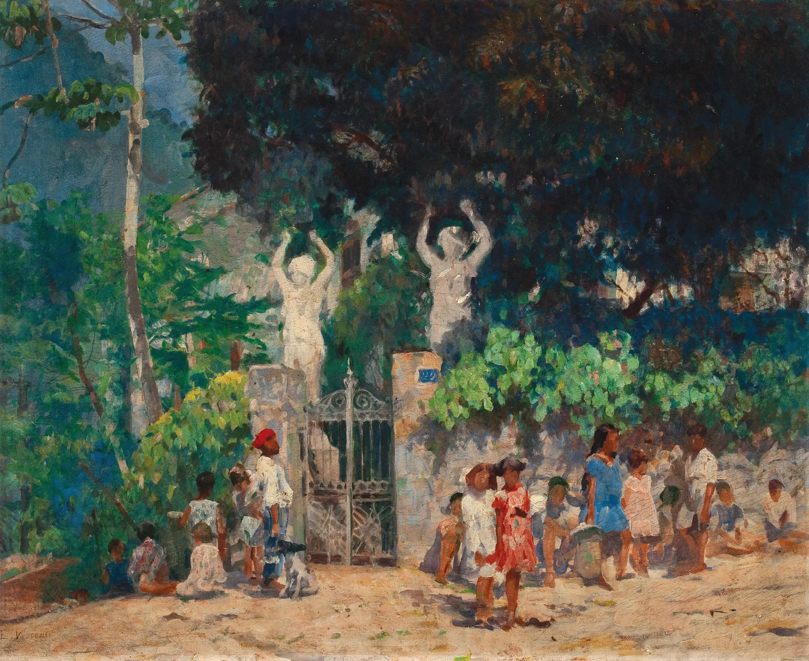 A Caminho Da Escola Wall Art by Eliseu Visconti - Canvas Print