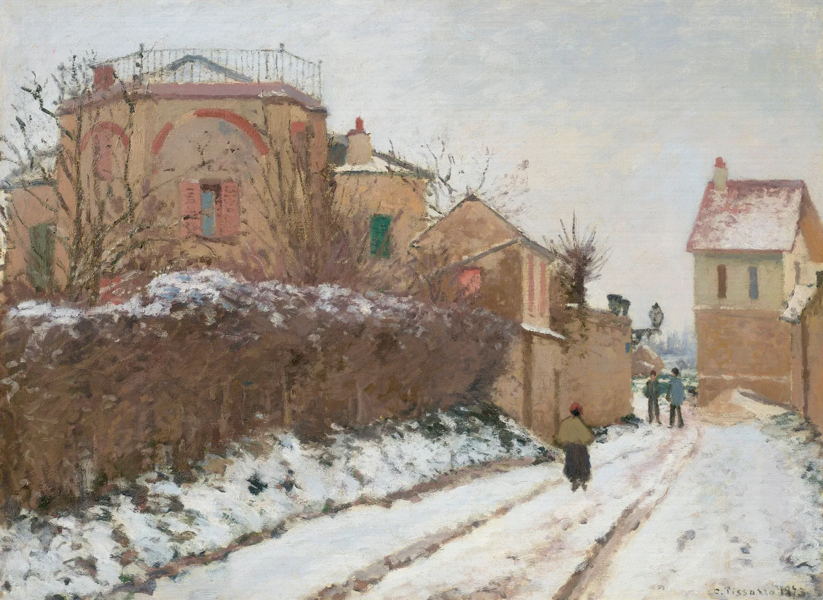 Rue De La Citadelle Pontoise Wall Art by Camille Pissarro - Canvas Print