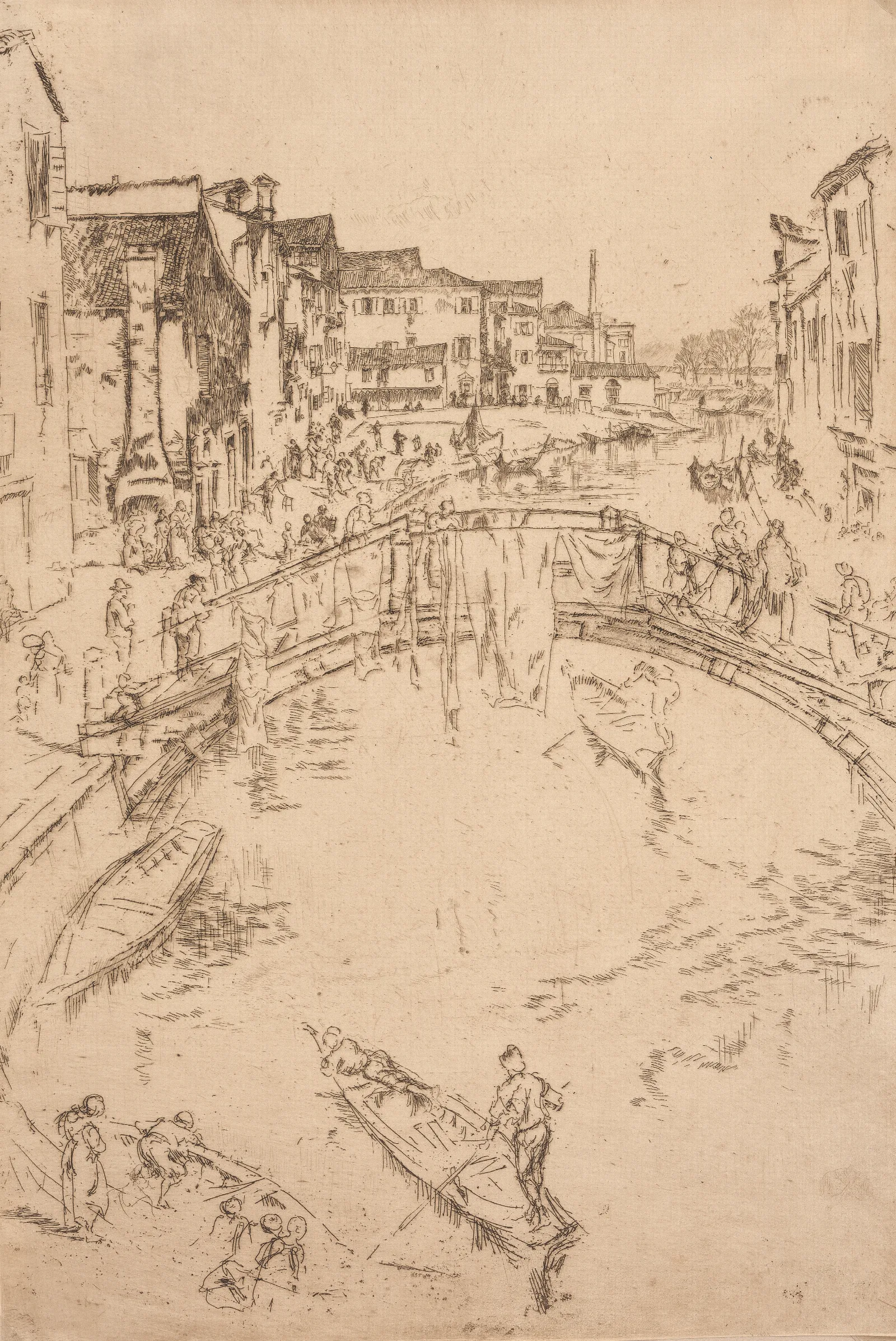 The Bridge 17 Wall Art by James Abbott McNeill Whistler - Canvas Print