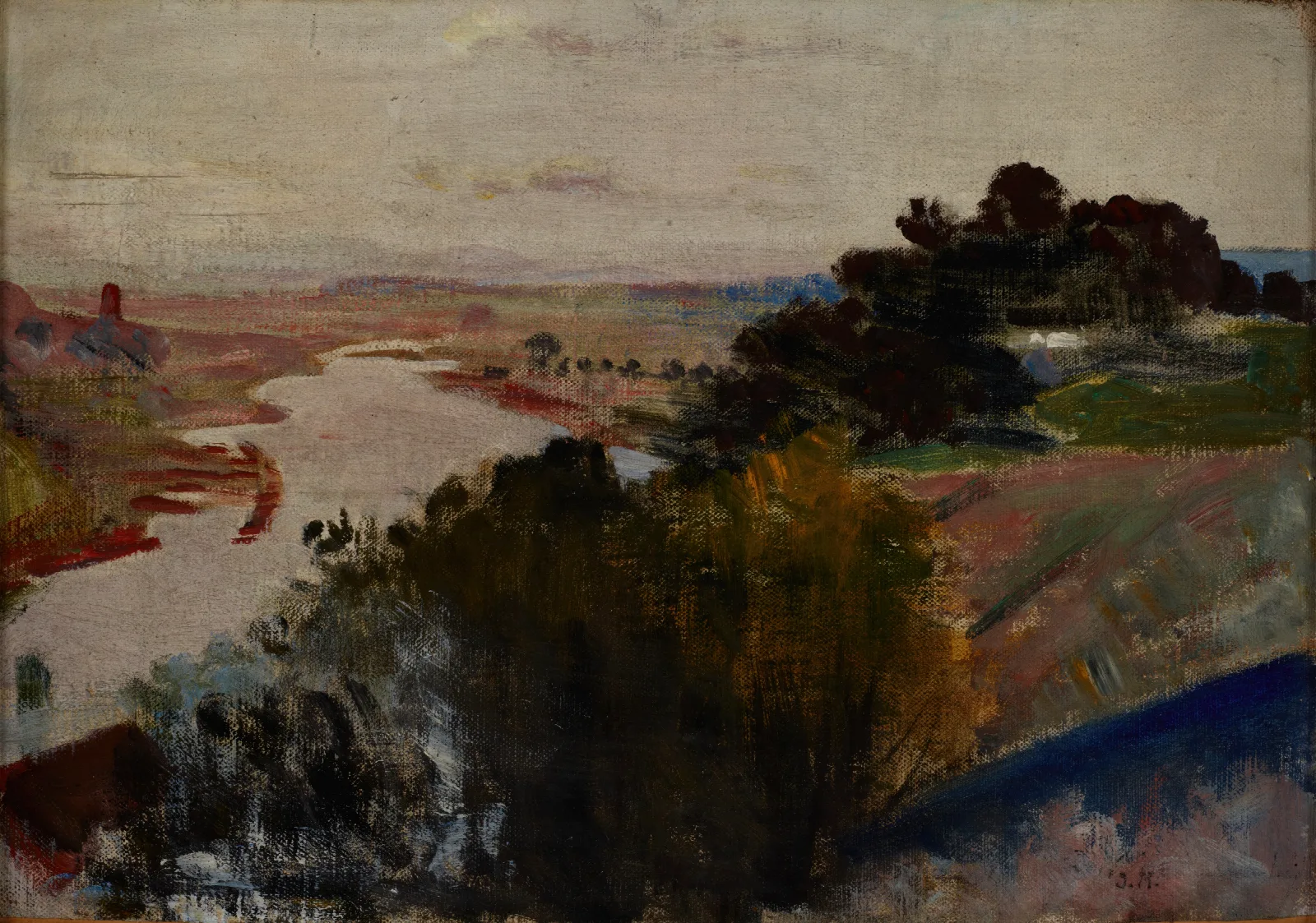 Landscape At The Vistula Wall Art by Jacek Malczewski - Canvas Print