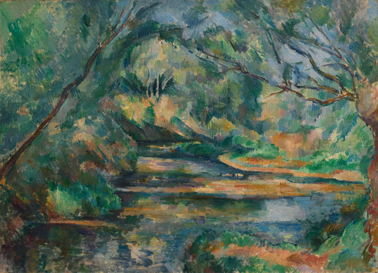 The Brook Wall Art by Paul Cézanne - Canvas Print
