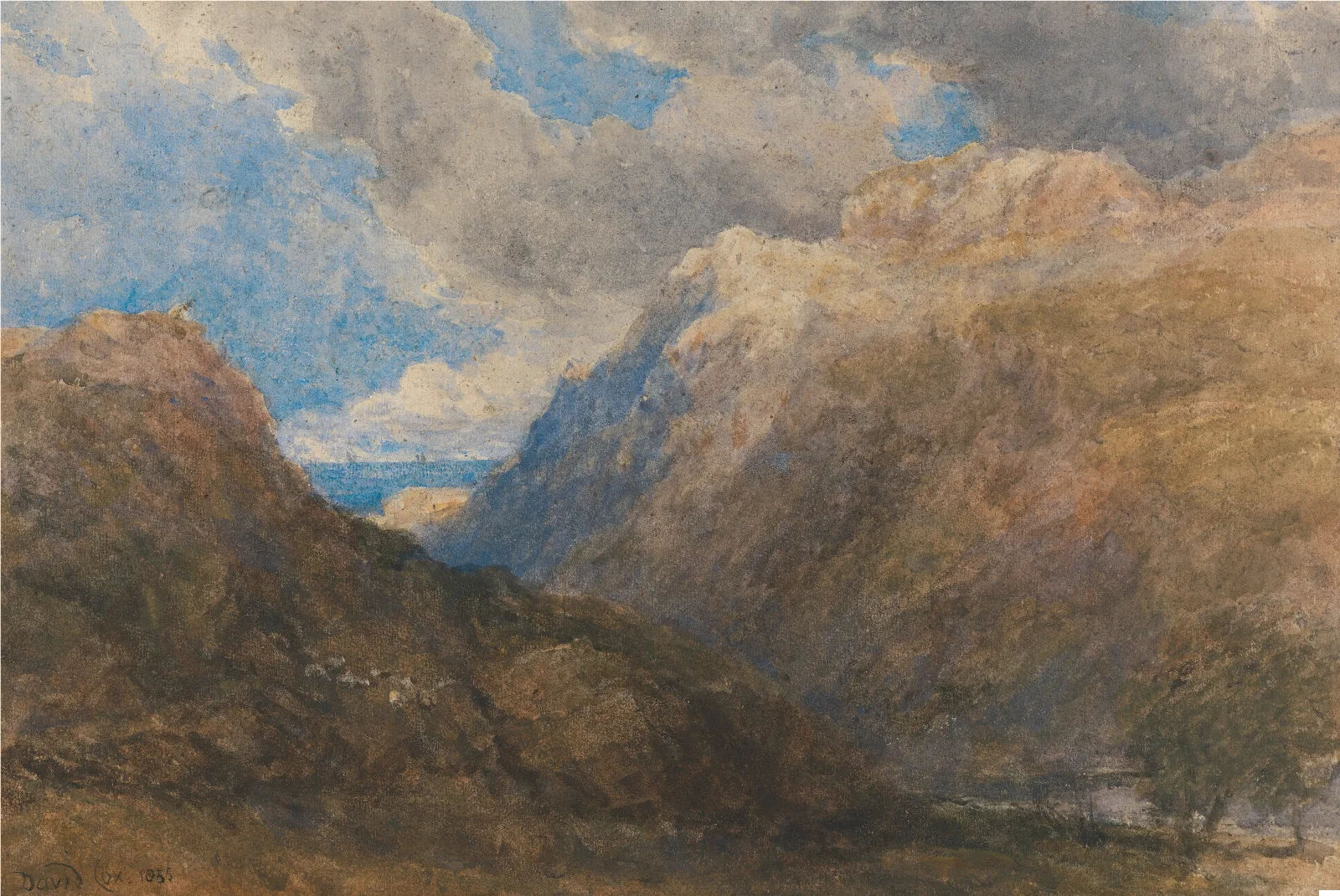 Penmanmawr Wall Art by David Cox - Canvas Print