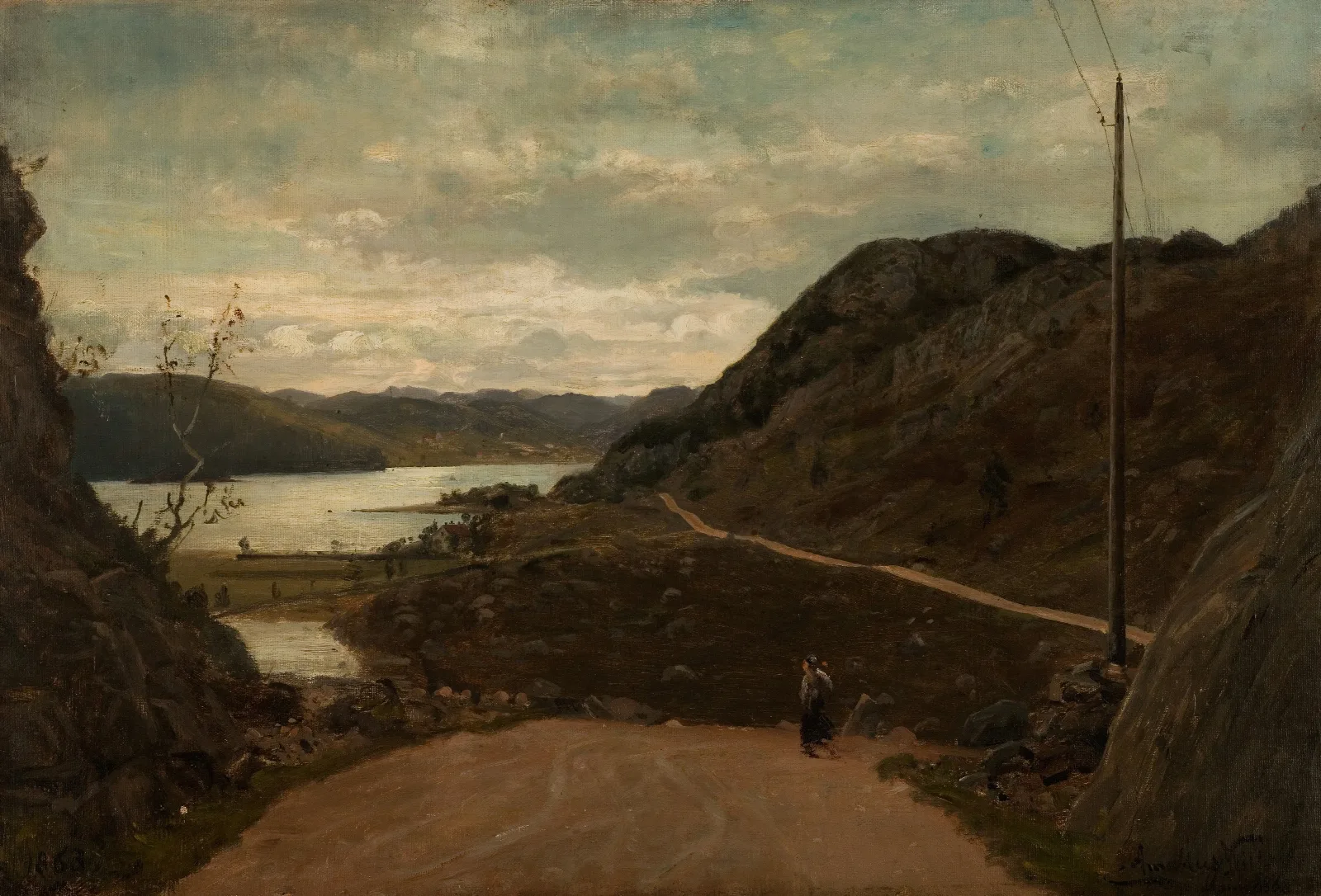 Ulvegjelsbakken Mandal Wall Art by Amaldus Nielsen - Canvas Print