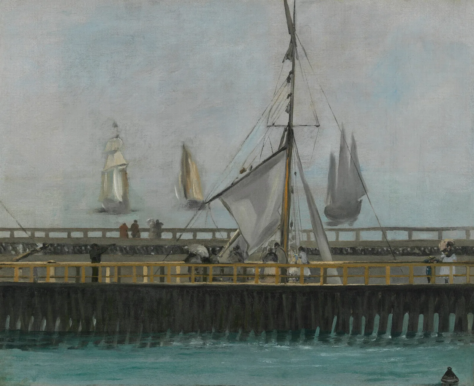 The Jetty Of Boulogne Sur Mer Wall Art by Édouard Manet - Canvas Print