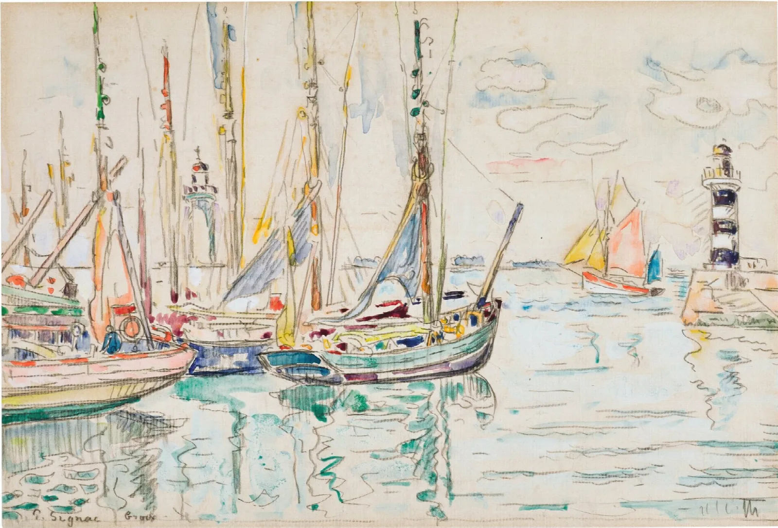 Groix Wall Art by Paul Signac - Canvas Print