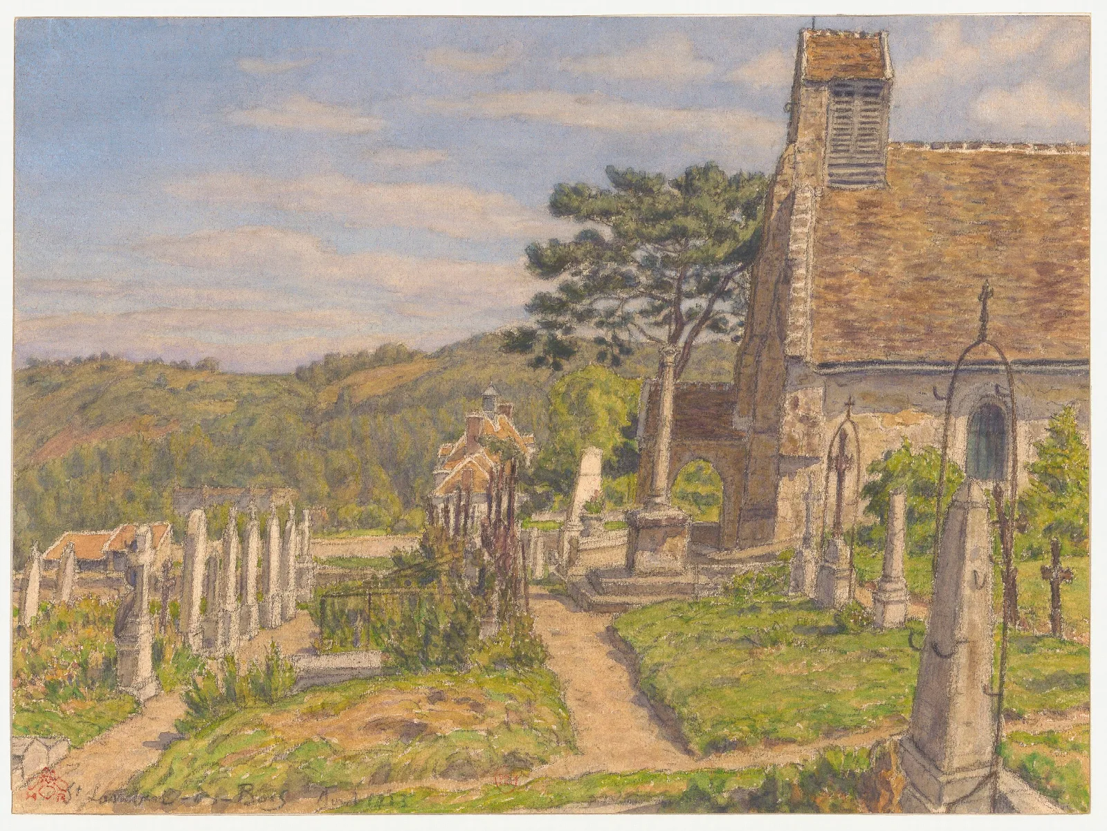 Saint Lambert Des Bois 6 Wall Art by Henri Rivière - Canvas Print