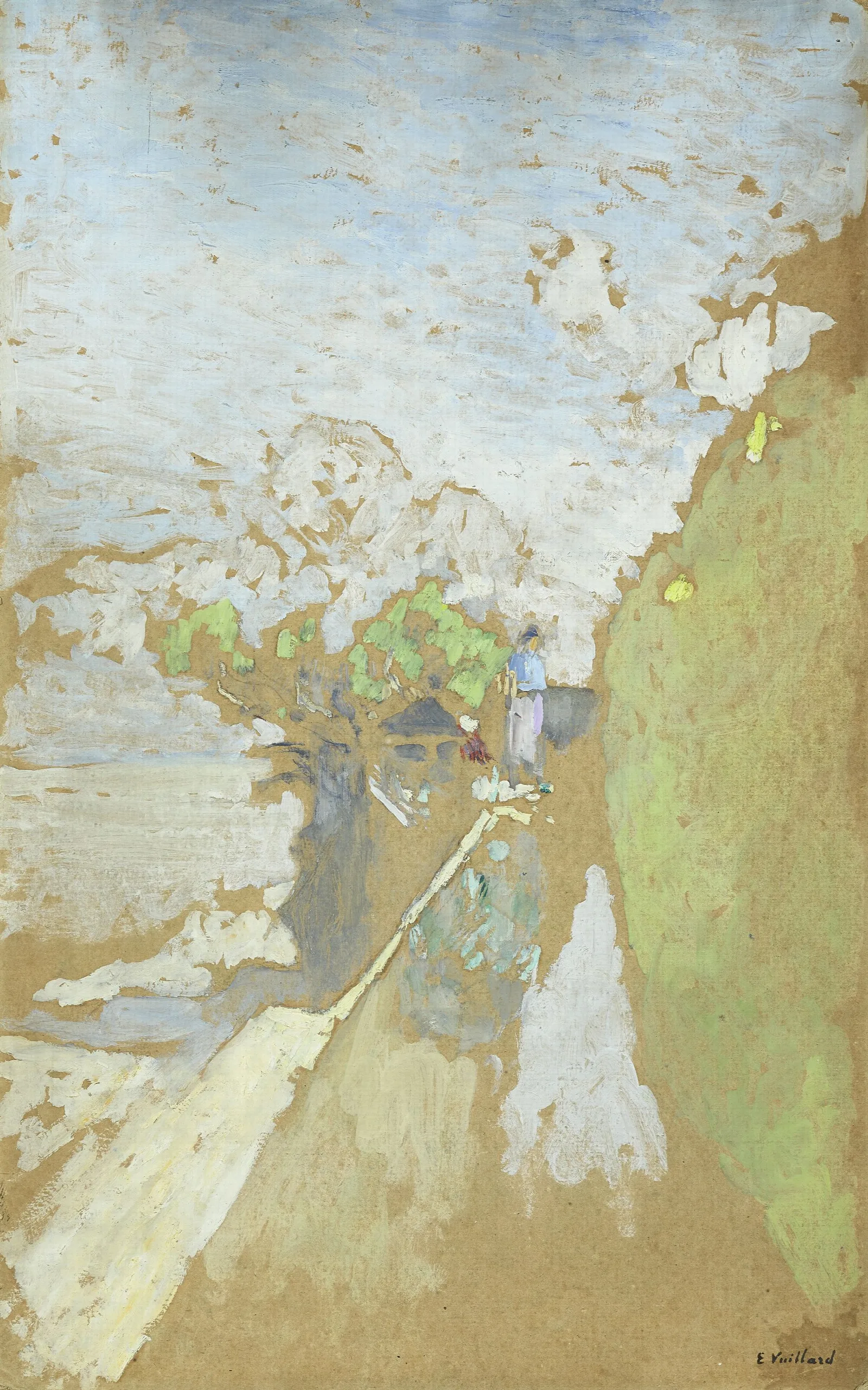Sentier Au Bord De La Mer A Vasouy Wall Art by Édouard Vuillard - Canvas Print