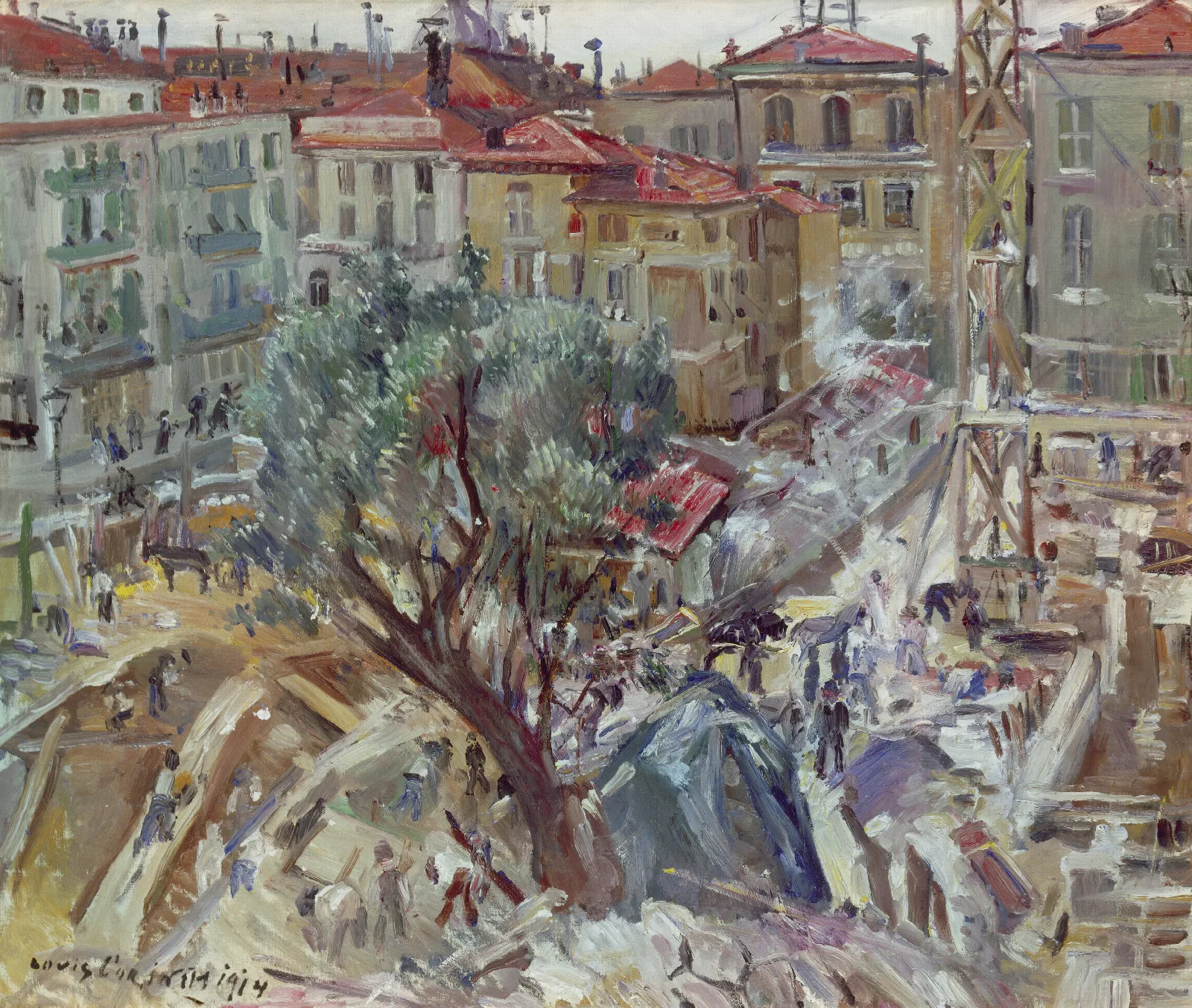 New Building In Monte Carlo Wall Art by Lovis Corinth - Canvas Print