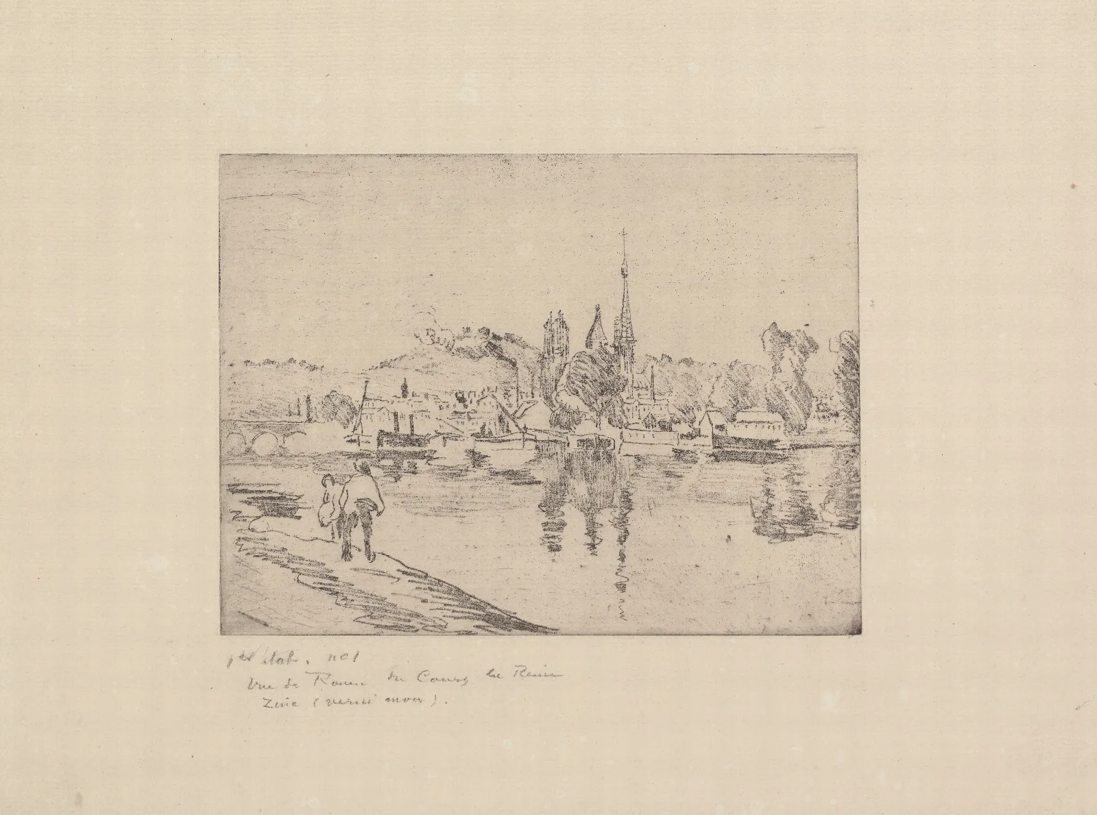 Vue De Rouen Cours La Reine Wall Art by Camille Pissarro - Canvas Print