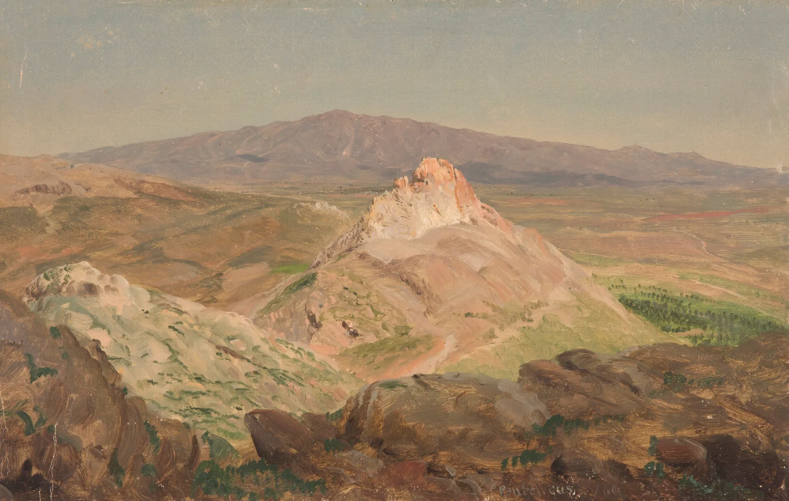 Mount Pentelicus Wall Art by Frederic Edwin Church - Canvas Print