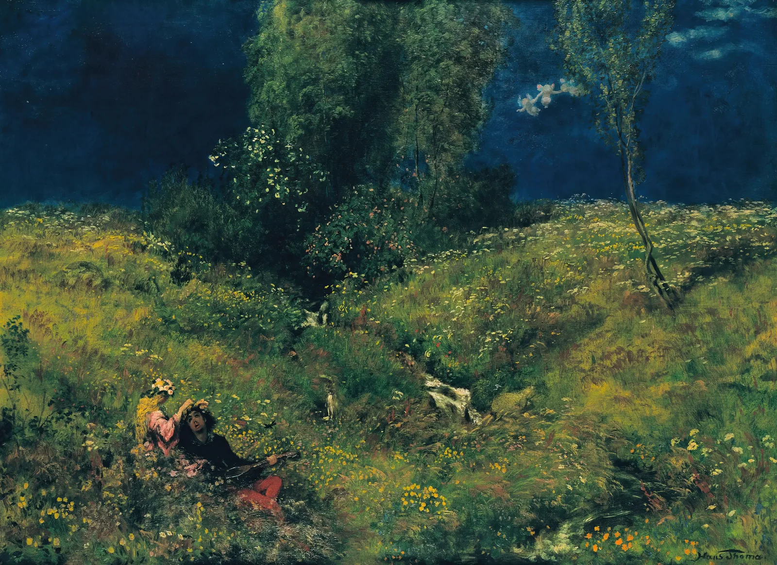 Summer 34 Wall Art by Hans Thoma - Canvas Print