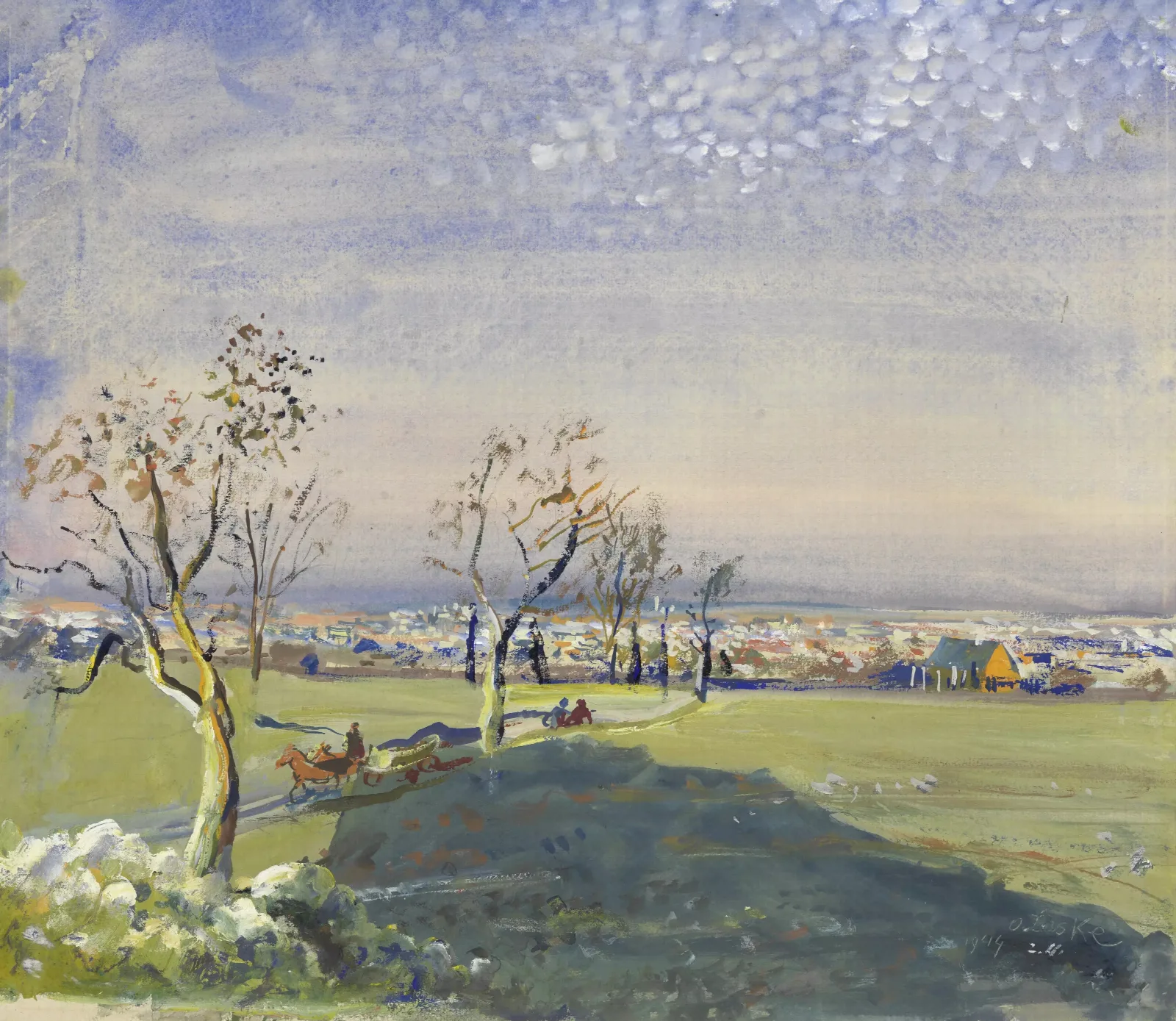 Im Suden Wiens Blick Auf Wien Von Suden Wall Art by Oskar Laske - Canvas Print