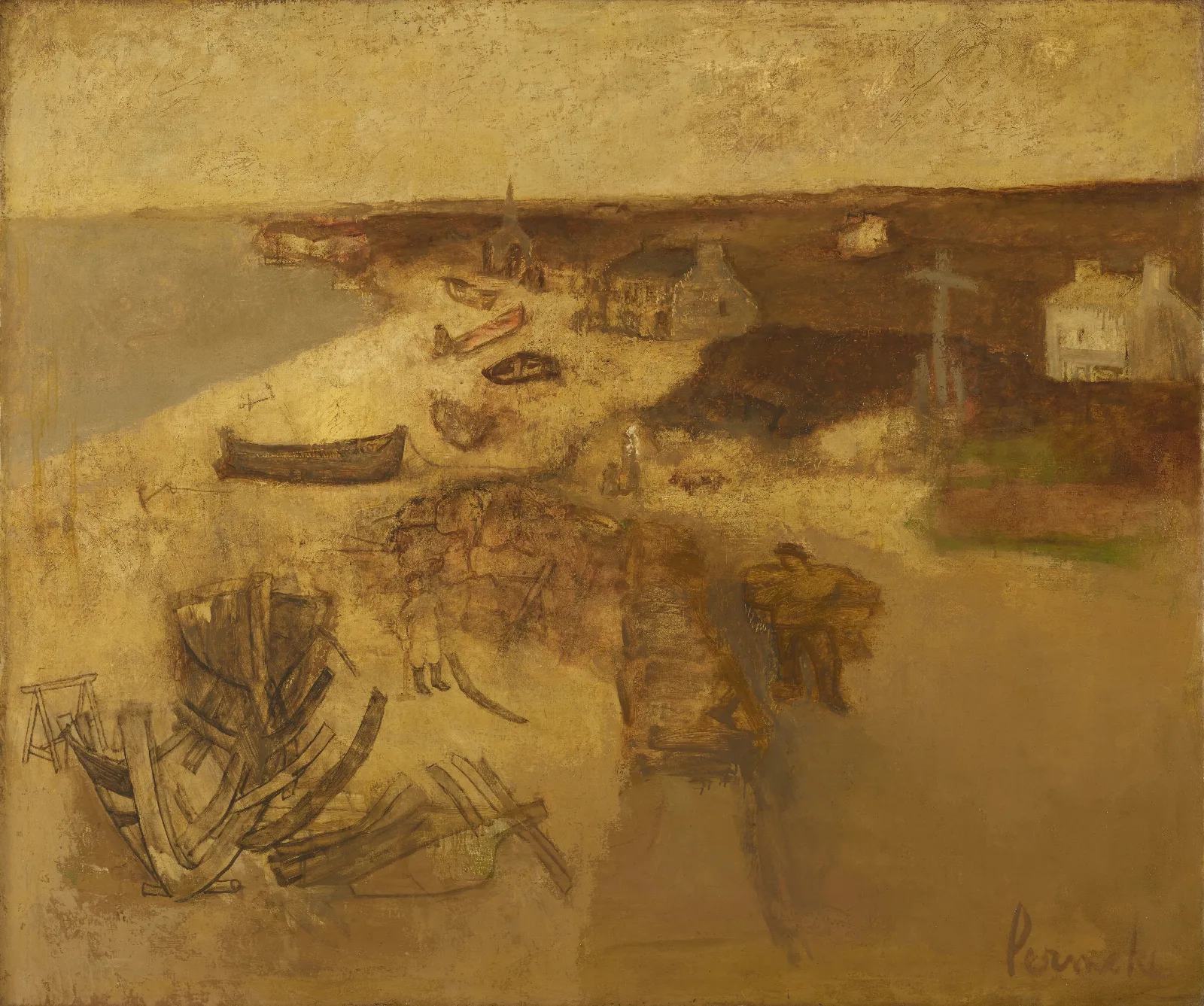 Bretoens Landschap Wall Art by Constant Permeke - Canvas Print