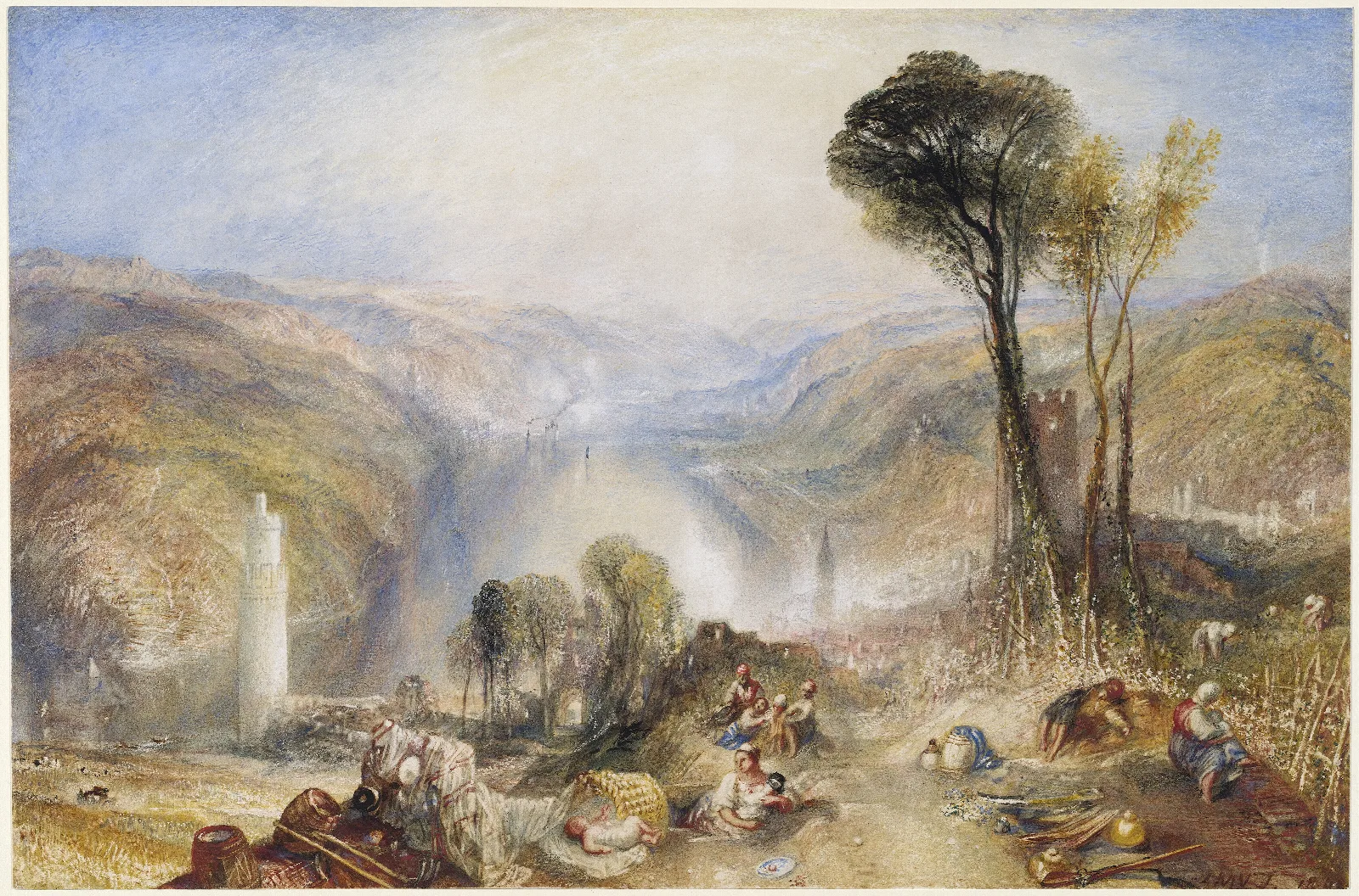 Oberwesel Wall Art by Joseph Mallord William Turner - Canvas Print