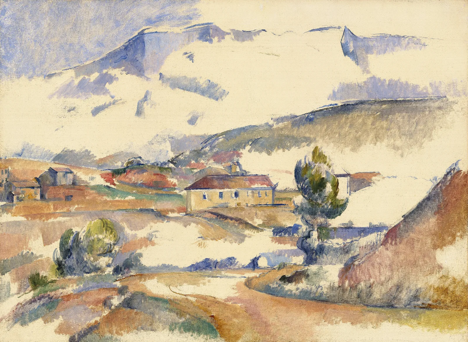 Montagne Sainte Victoirefrom Near Gardanne Wall Art by Paul Cézanne - Canvas Print
