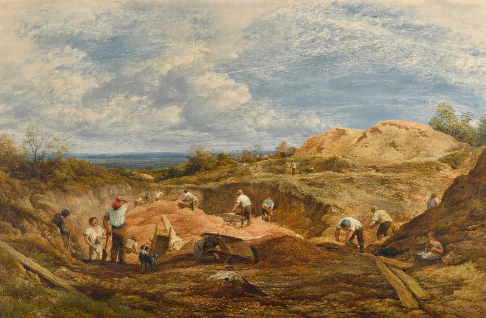 The Kensington Gravel Pits Wall Art by John Linnell - Canvas Print