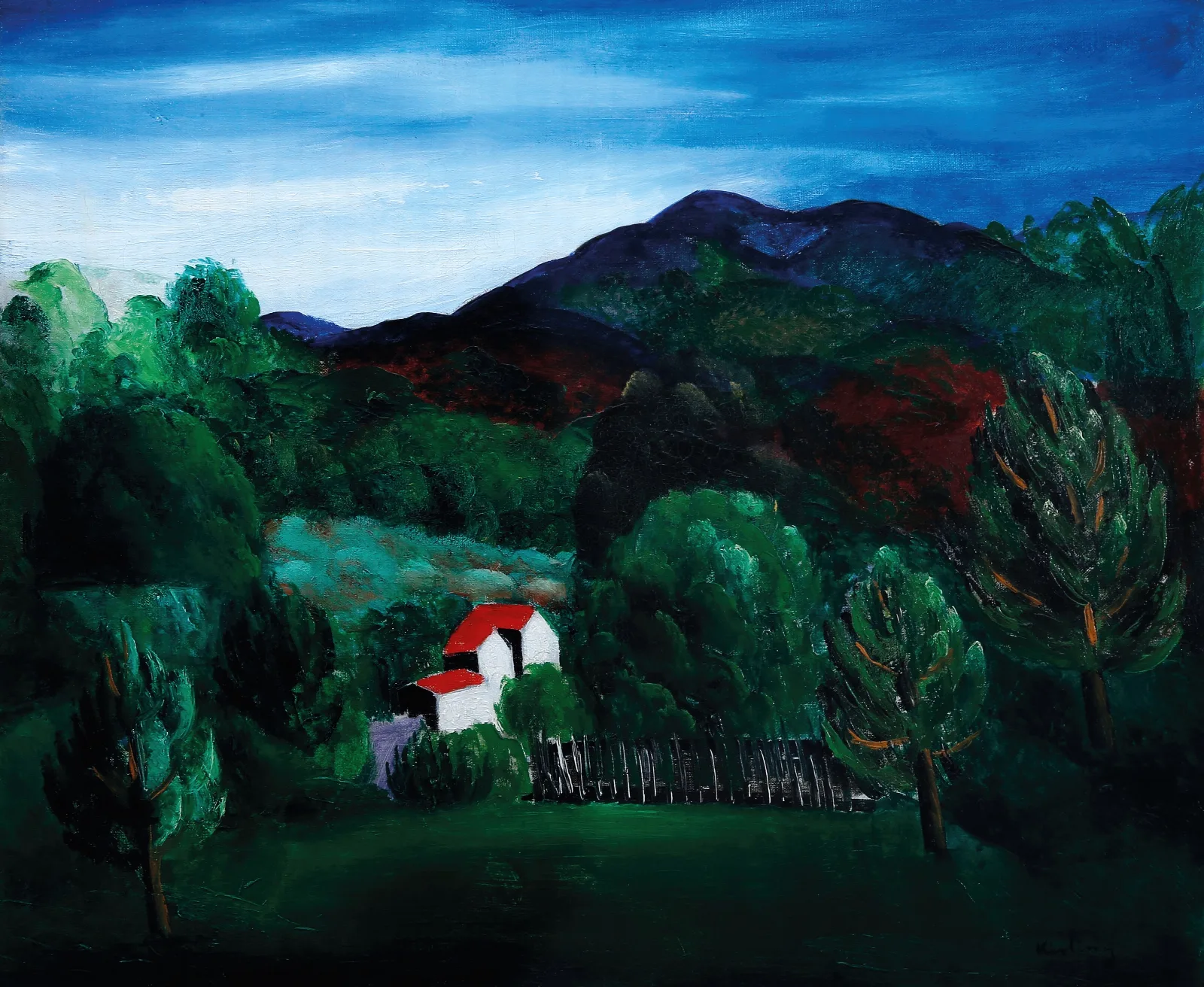 Paysage Provencal 2 Wall Art by Moïse Kisling - Canvas Print