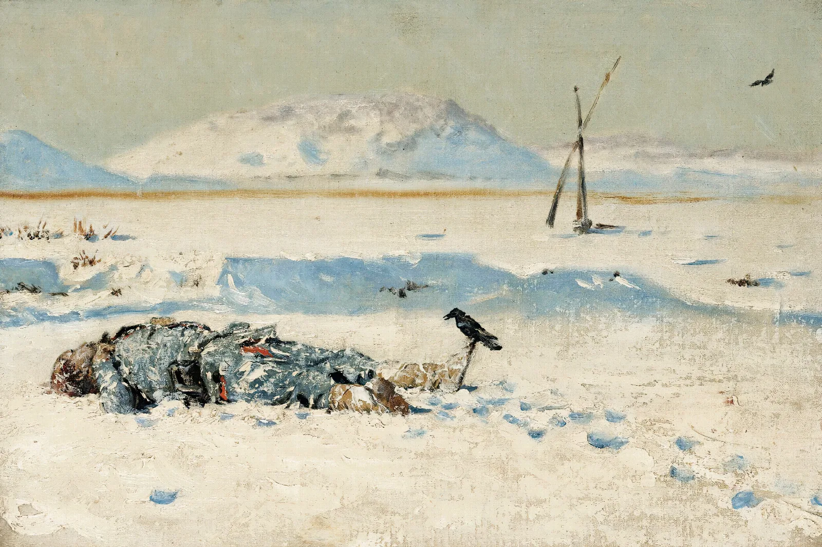 The Fallen Soldier Wall Art by Vasily Vereshchagin - Canvas Print