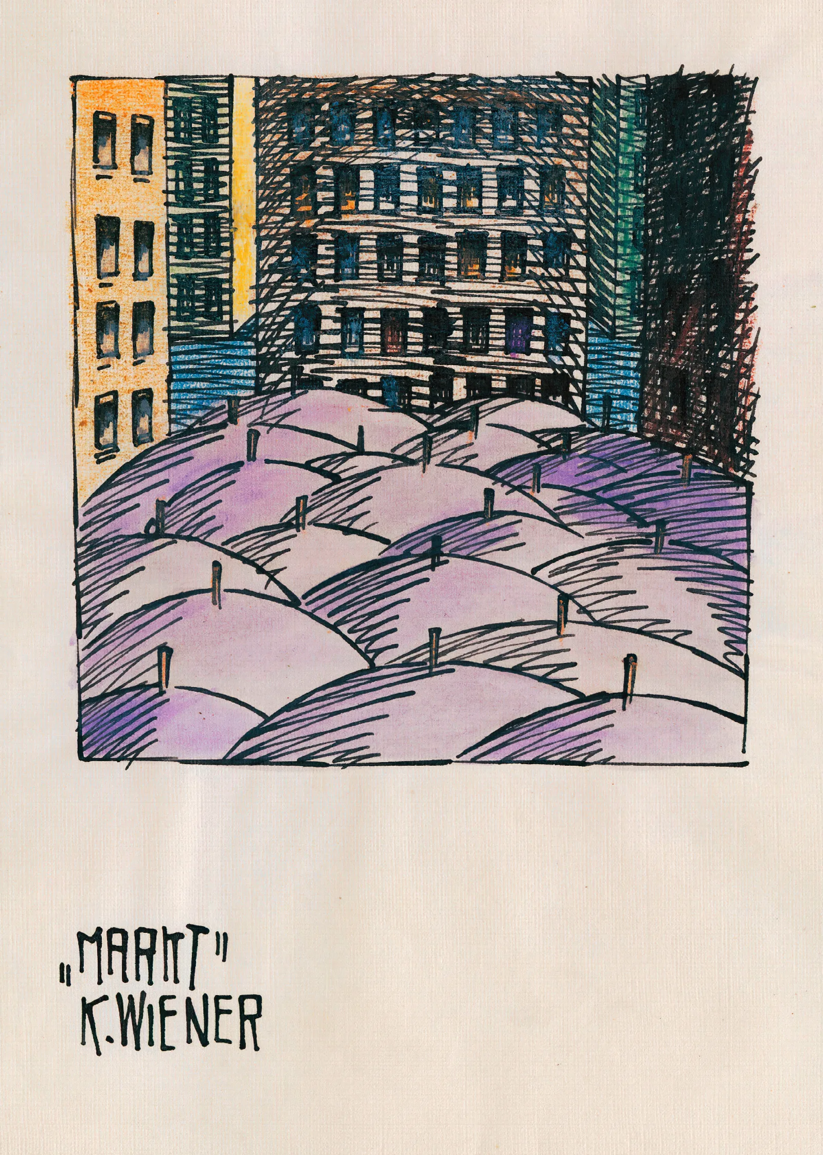 Markt Wall Art by Karl Wiener - Canvas Print
