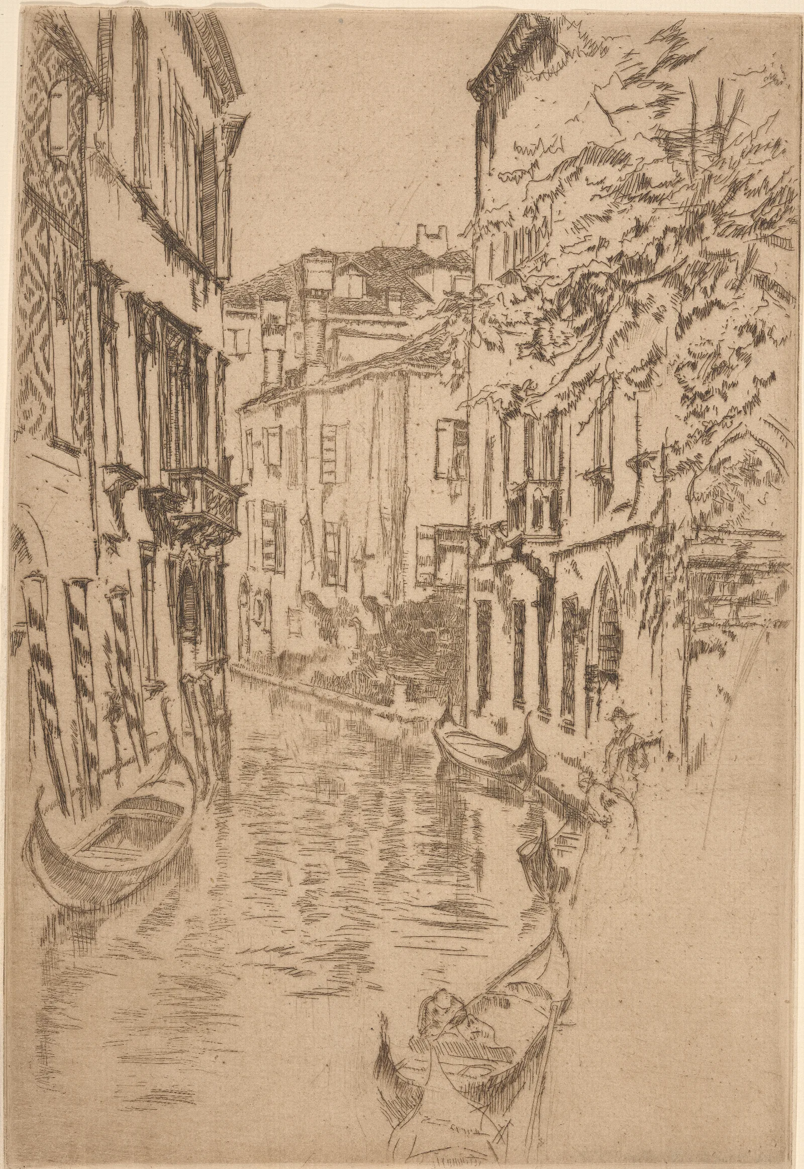 Quiet Canal 3 Wall Art by James Abbott McNeill Whistler - Canvas Print