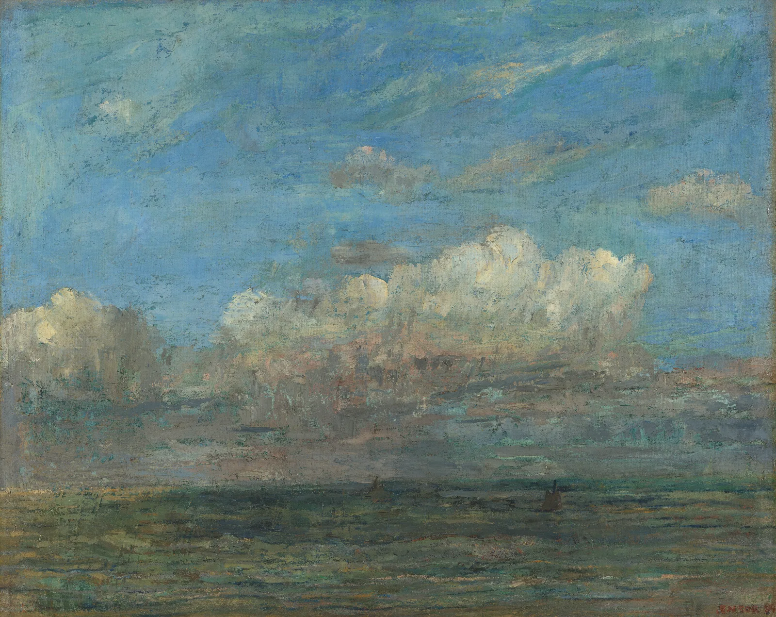 The White Cloud Wall Art by James Ensor - Canvas Print