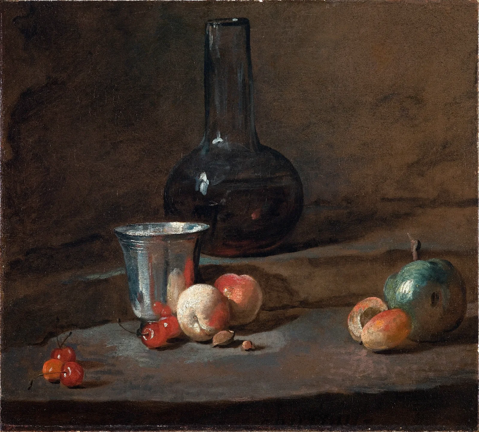 The Silver Goblet Wall Art by Jean Siméon Chardin - Canvas Print