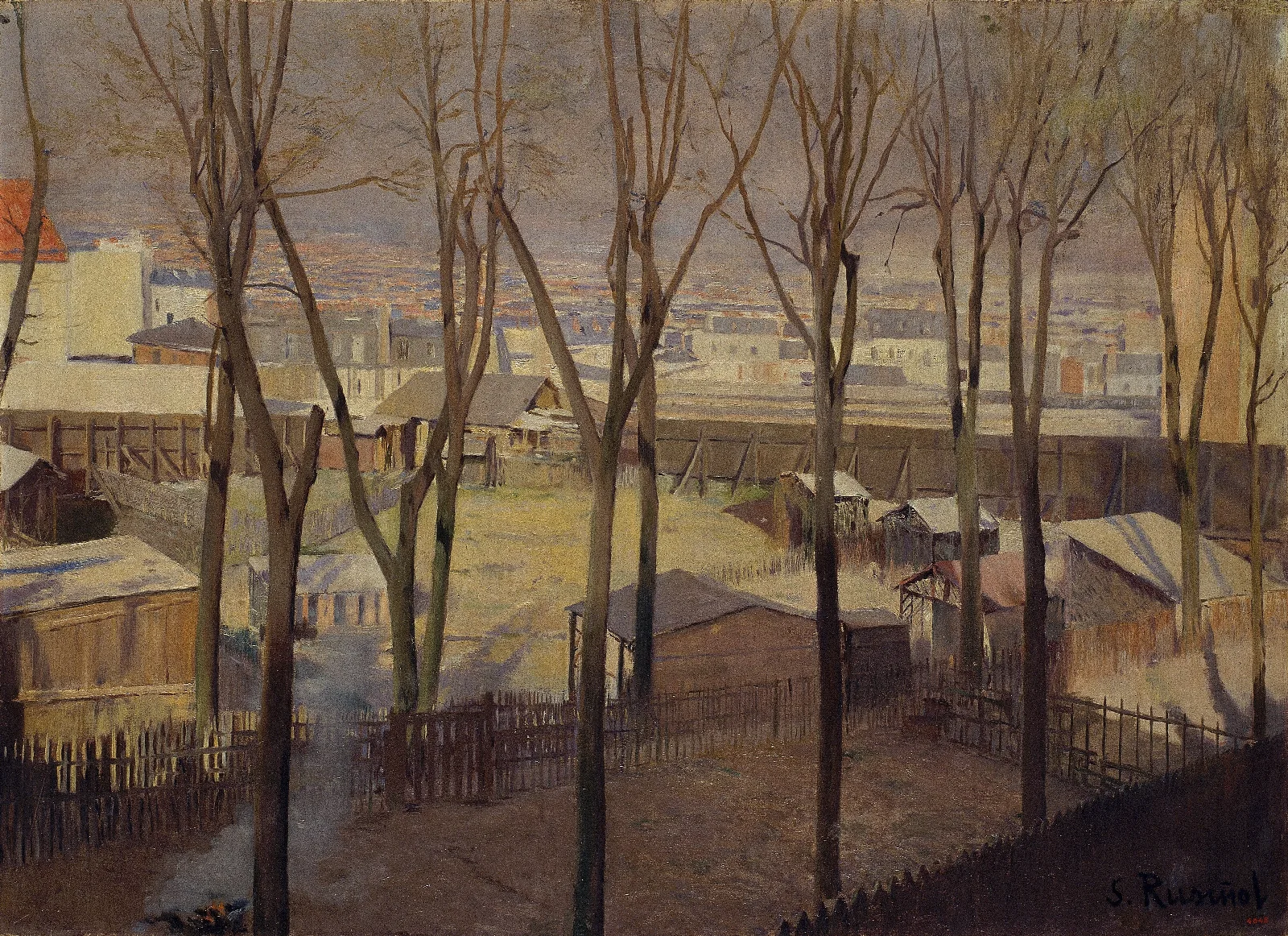 La Butte Wall Art by Santiago Rusiñol - Canvas Print