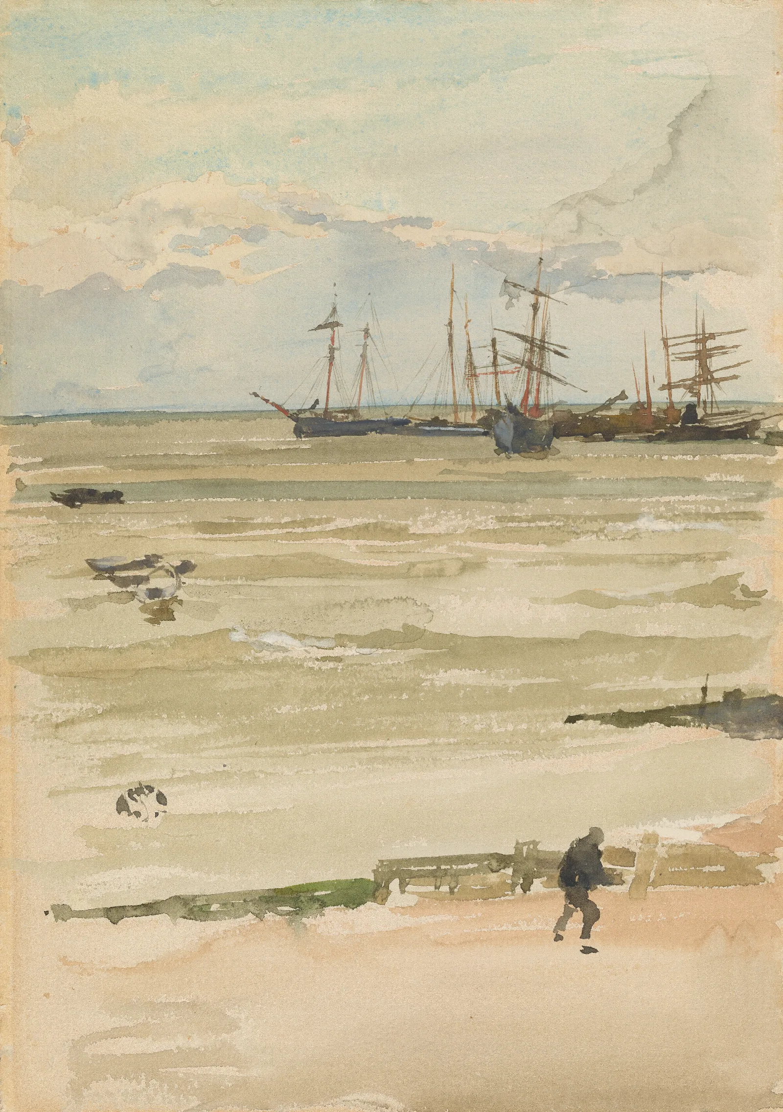The Anchorage Wall Art by James Abbott McNeill Whistler - Canvas Print