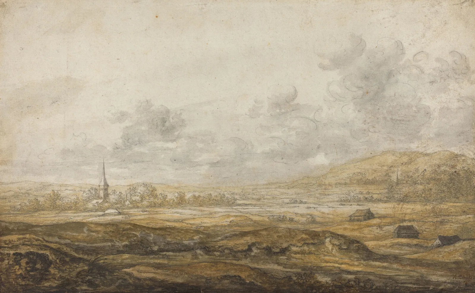 Panoramic Landscape Along The Rhine Wall Art by Aelbert Cuyp - Canvas Print