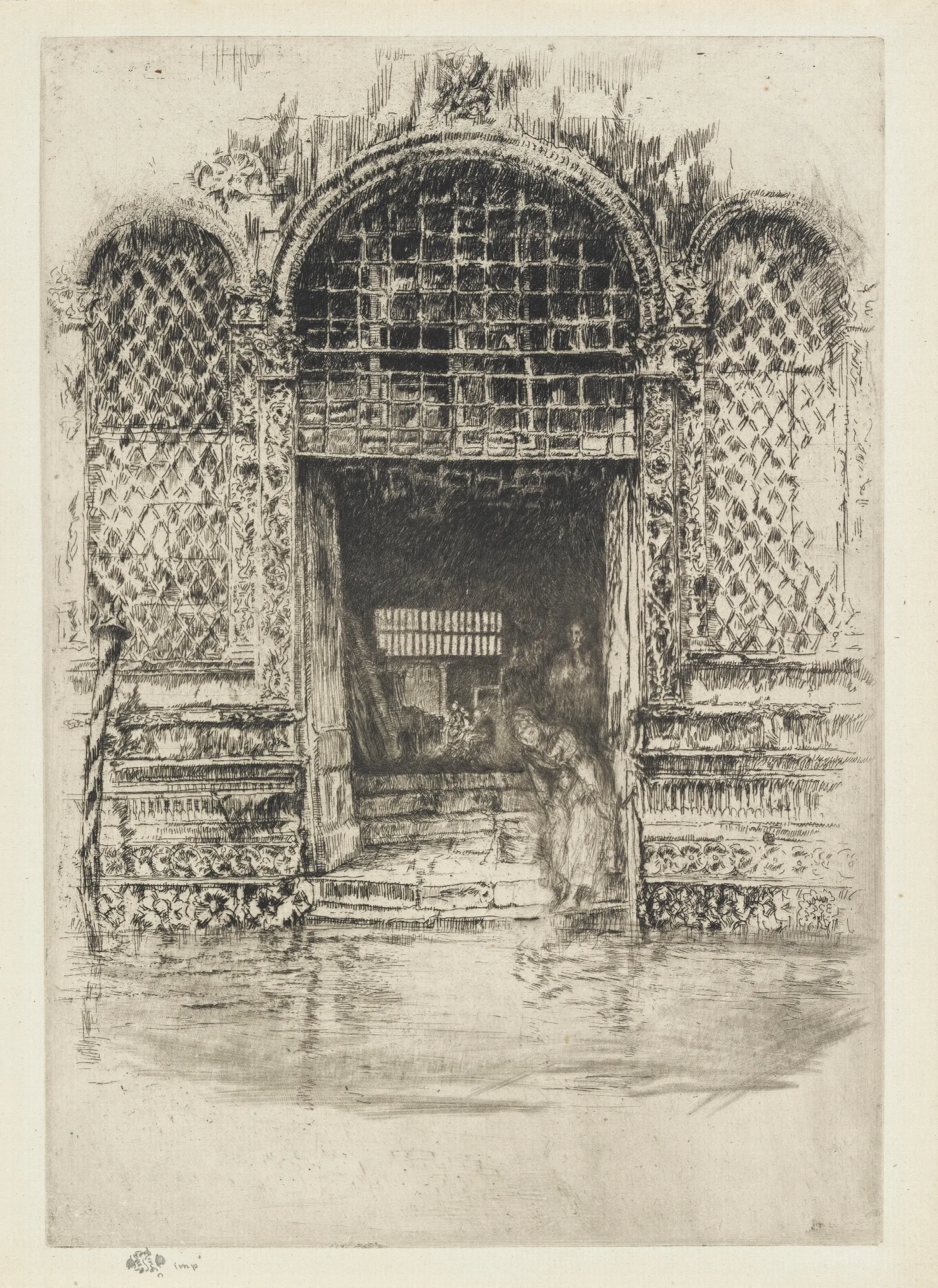 The Doorway 2 Wall Art by James Abbott McNeill Whistler - Canvas Print
