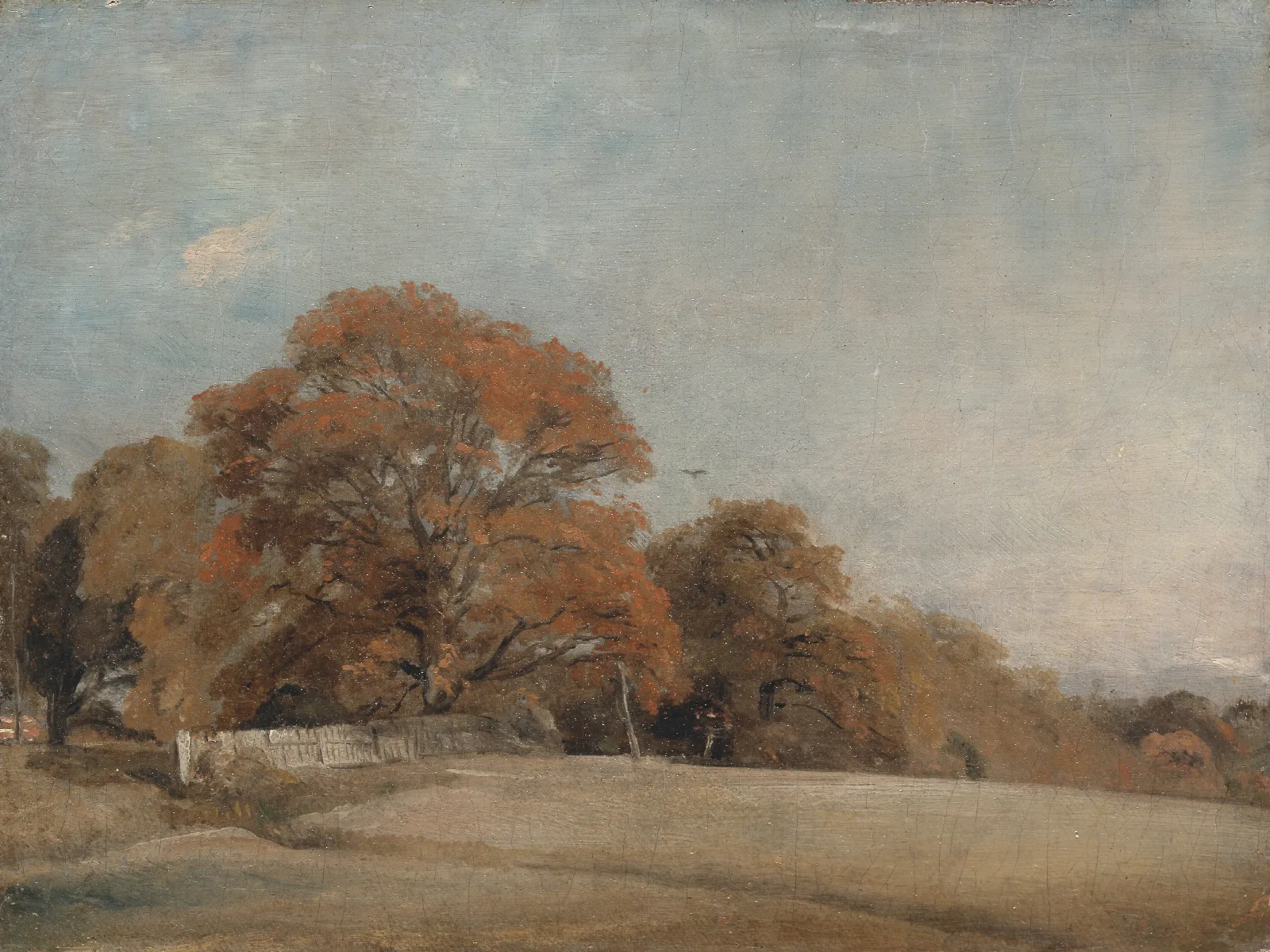 An Autumnal Landscape At East Bergholt Wall Art by John Constable - Canvas Print