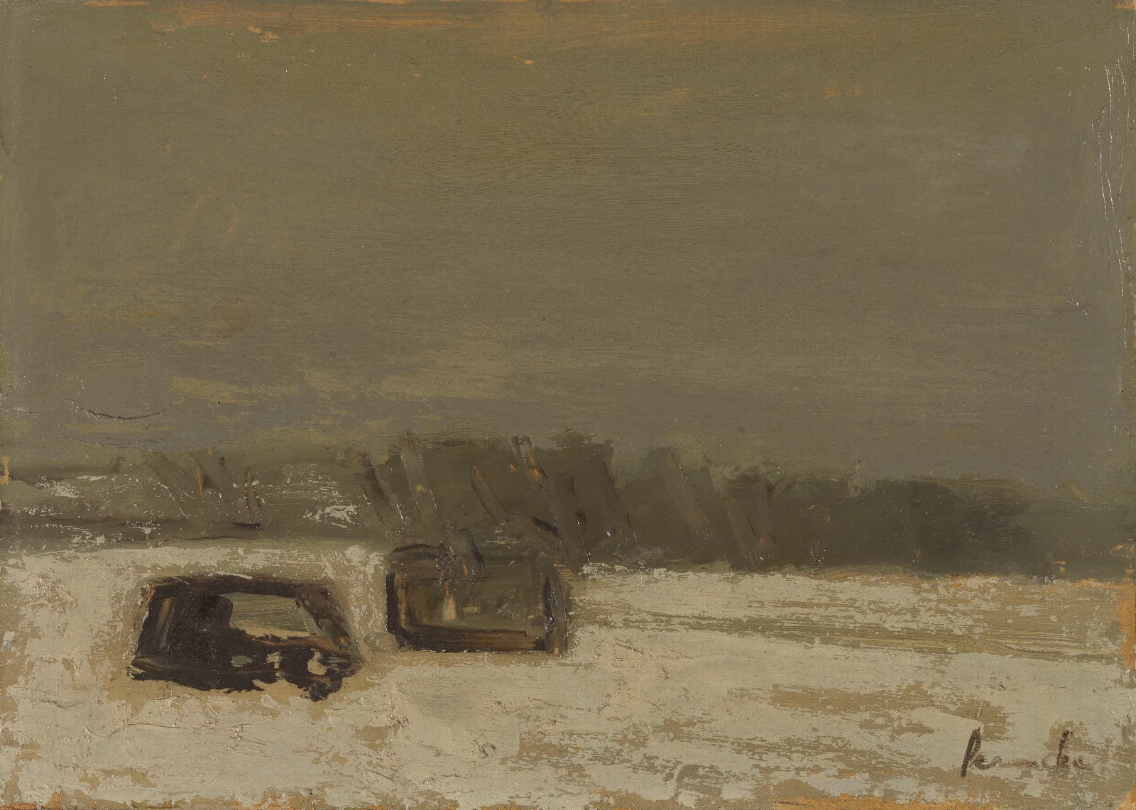 Sneeuwlandschap 2 Wall Art by Constant Permeke - Canvas Print