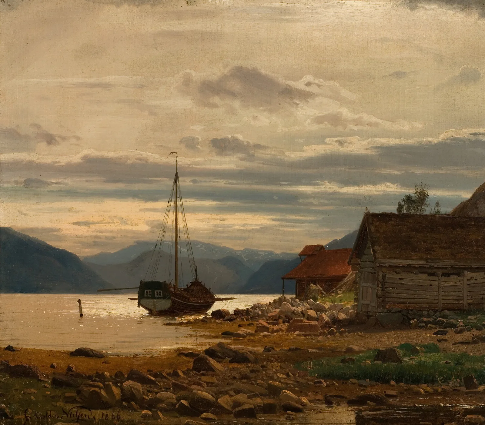 Fra Balestrand Wall Art by Amaldus Nielsen - Canvas Print