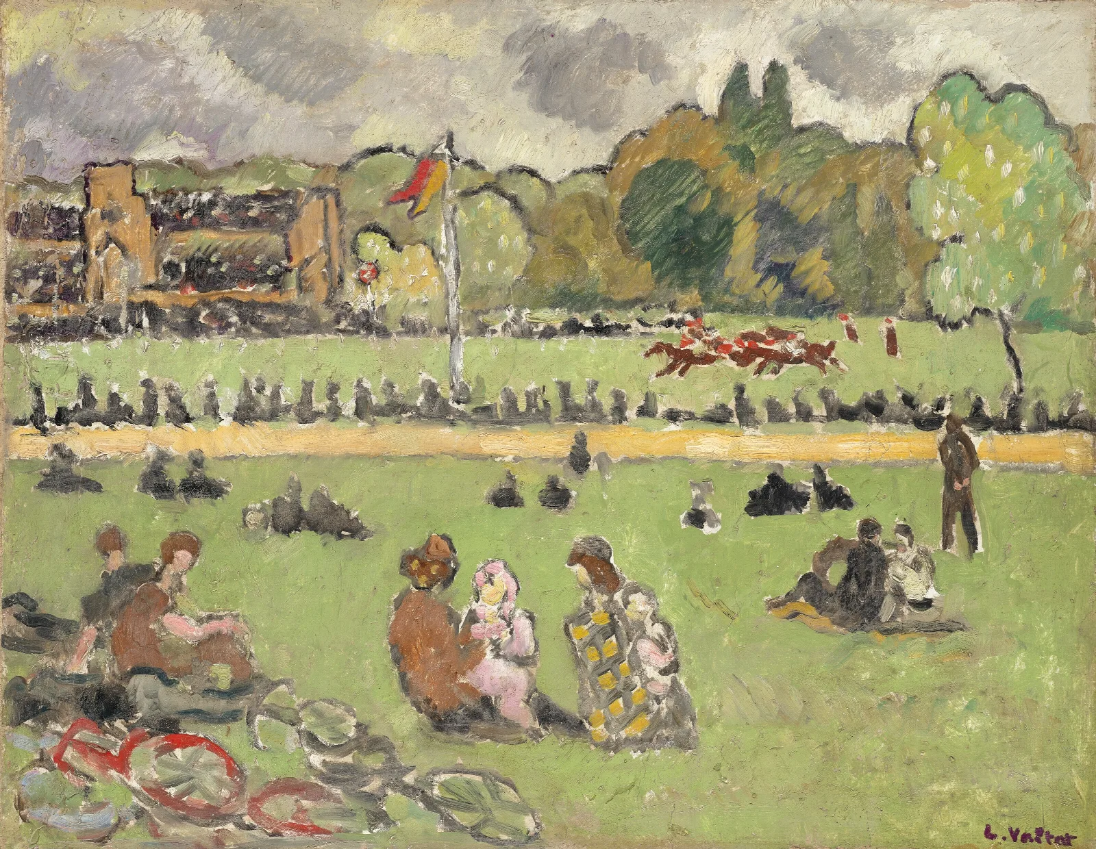 Les Courses 2 Wall Art by Louis Valtat - Canvas Print