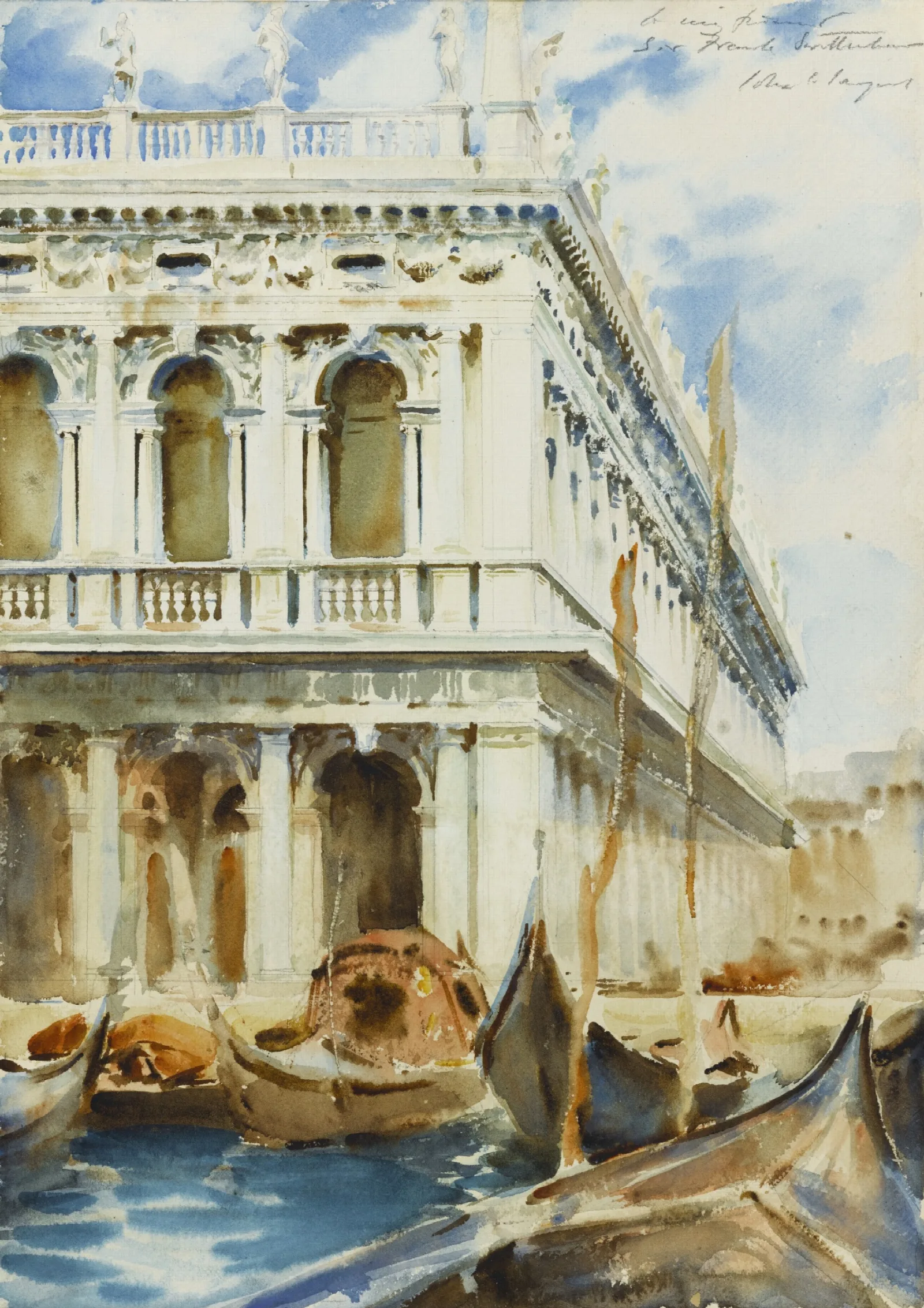 The Libreria Wall Art by John Singer Sargent - Canvas Print