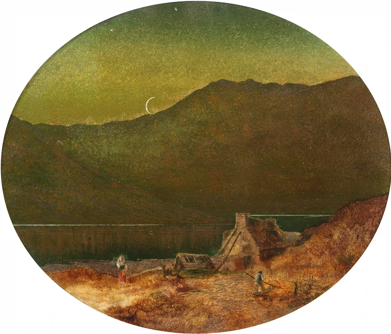 The Crescent Wall Art by John Atkinson Grimshaw - Canvas Print
